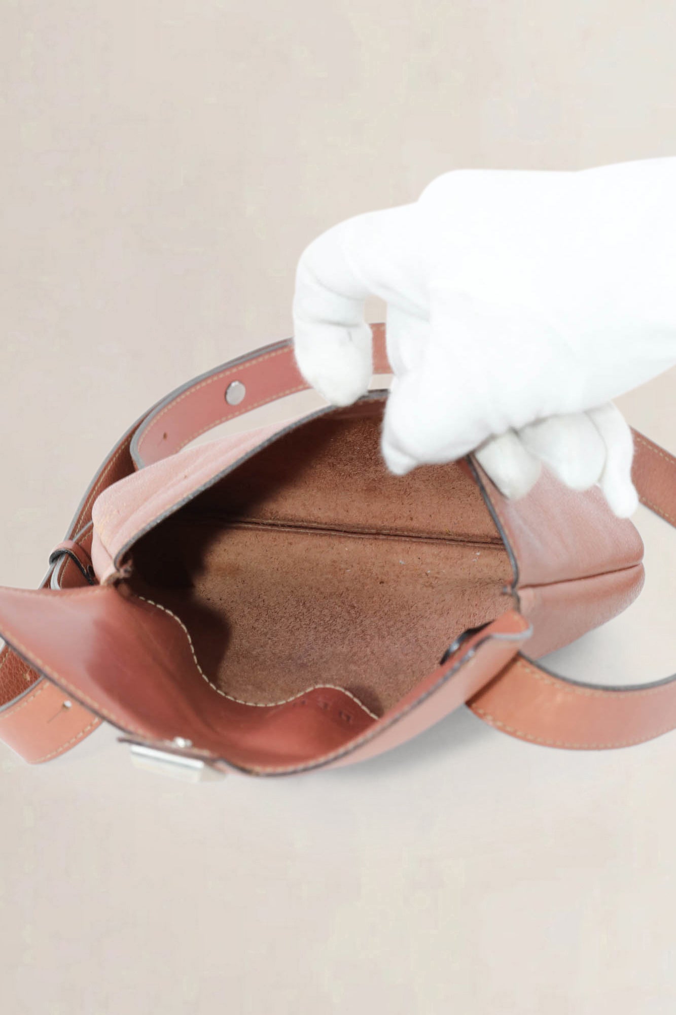 Deux De Delvaux Brown Crossbody Bag