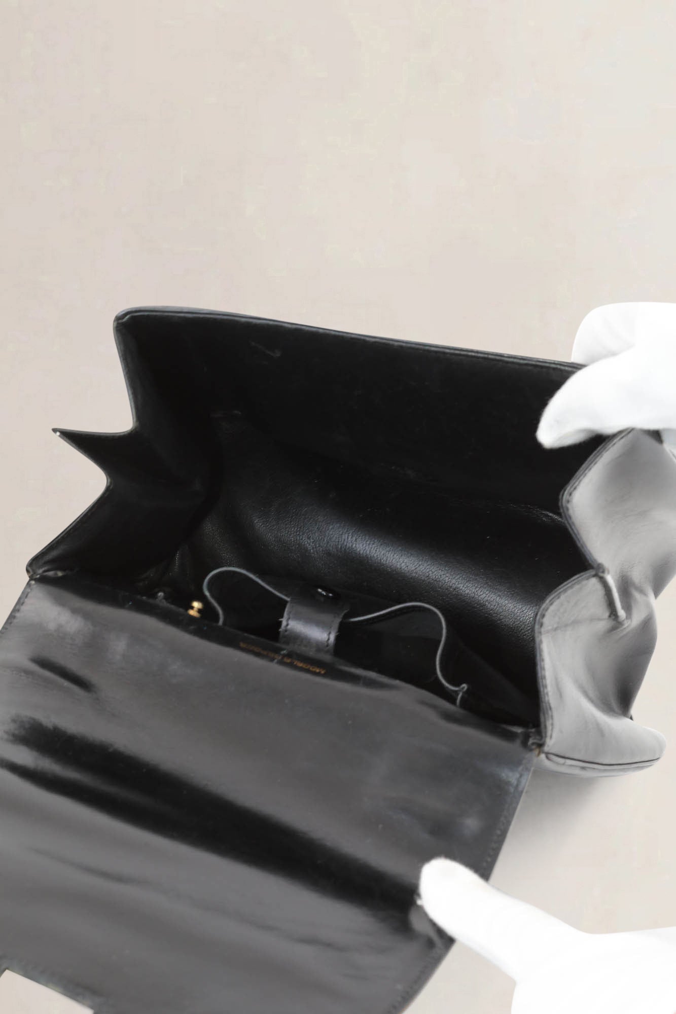 Delvaux Black Vintage Top Handle Bag