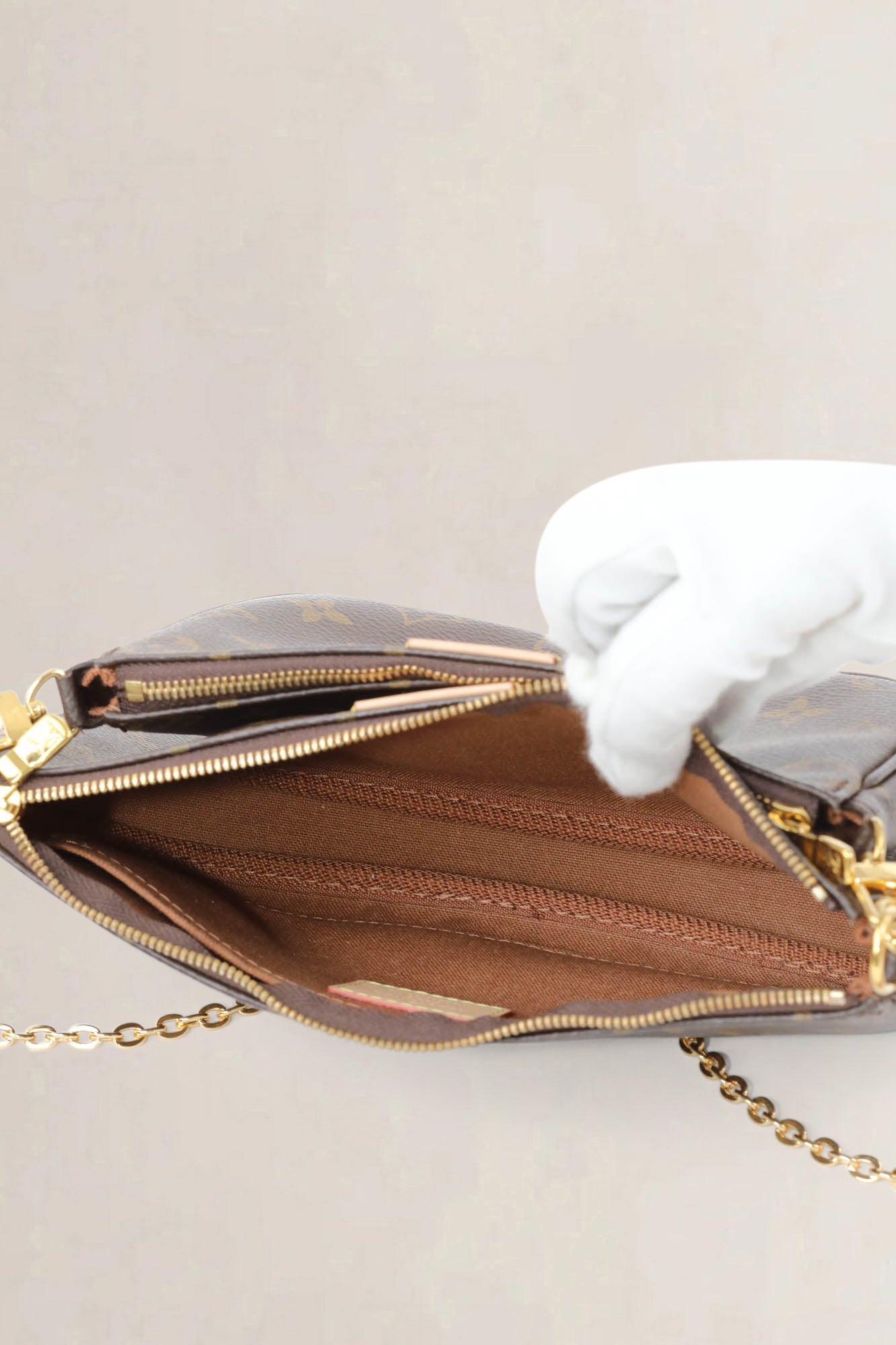 Pink Monogram Multi Pochette Accessoires Crossbody Bag