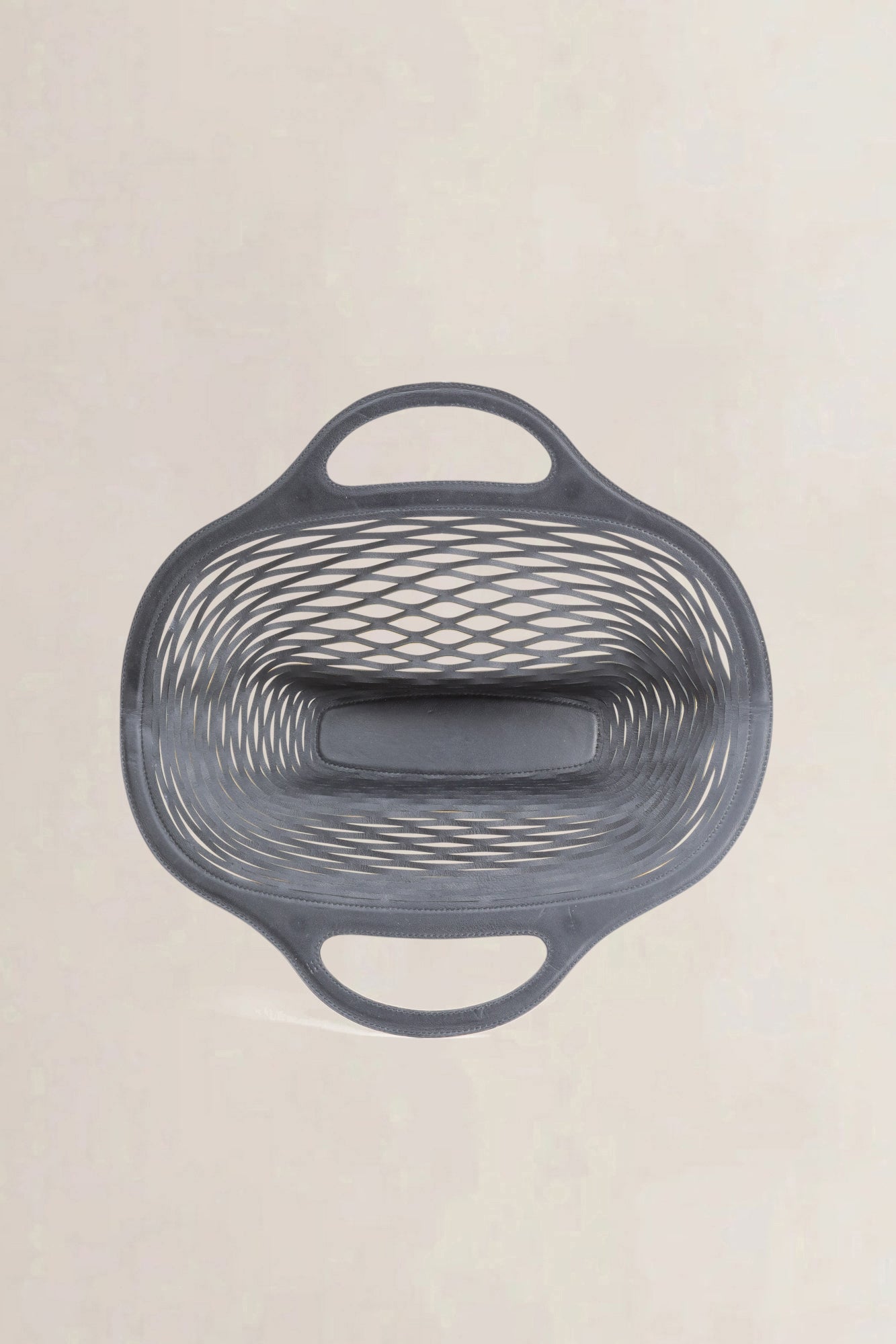 Delvaux Geel/Zwart Charles Kaisin The Basket Tas