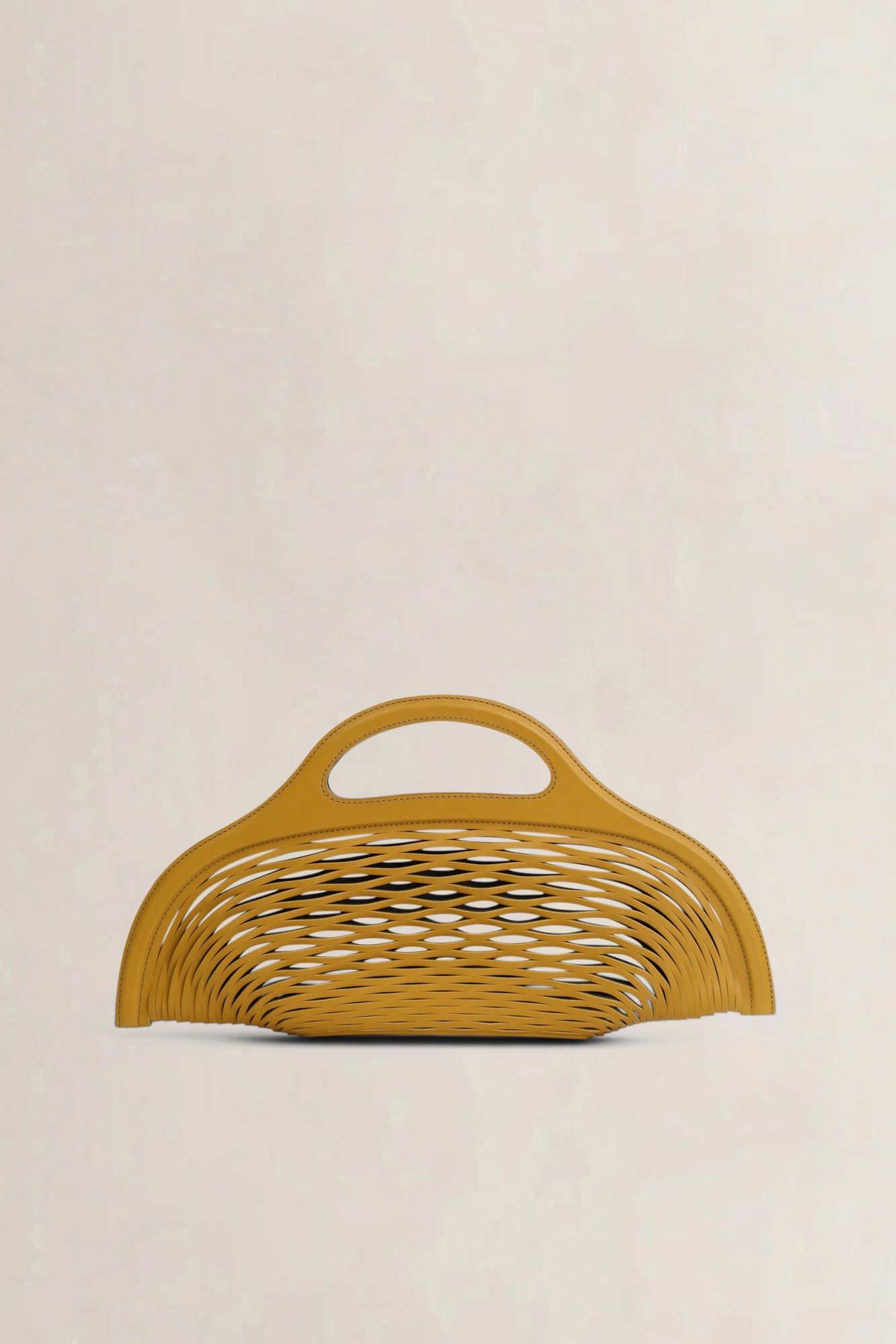 Delvaux Geel/Zwart Charles Kaisin The Basket Tas