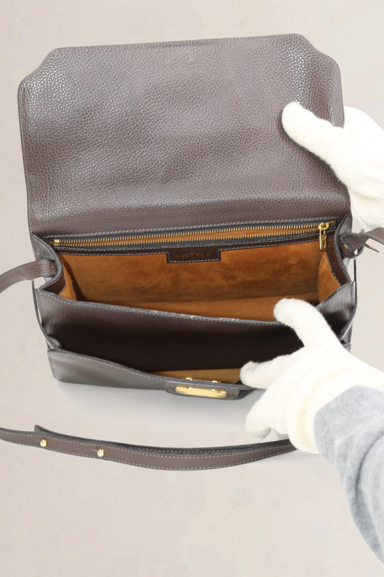 Sac bandoulière marron Delvaux