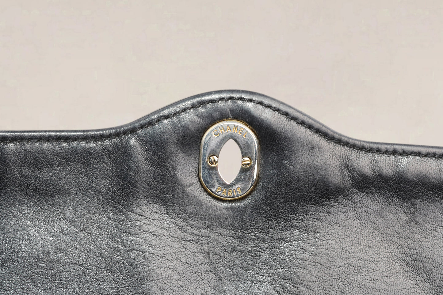 Chanel Zwarte Two Tone Double Flap Diana Crossbody Tas