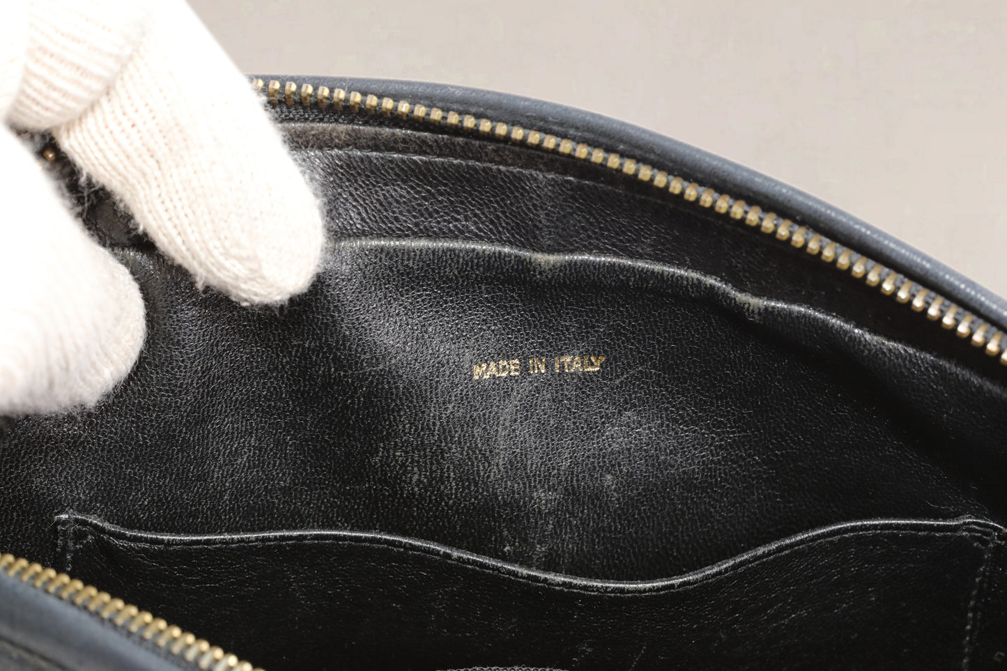 Chanel Vintage Zwarte Gewatteerde Lamsleren Cameratas