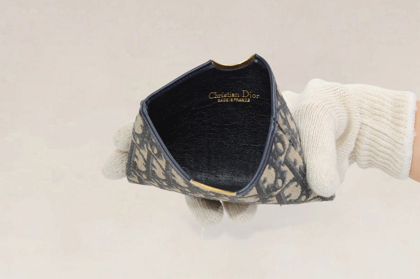 Portefeuille Christian Dior Monogram Bleu