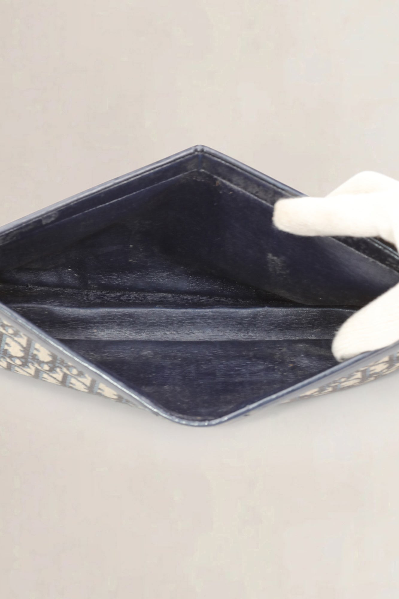 Blue Monogram Clutch