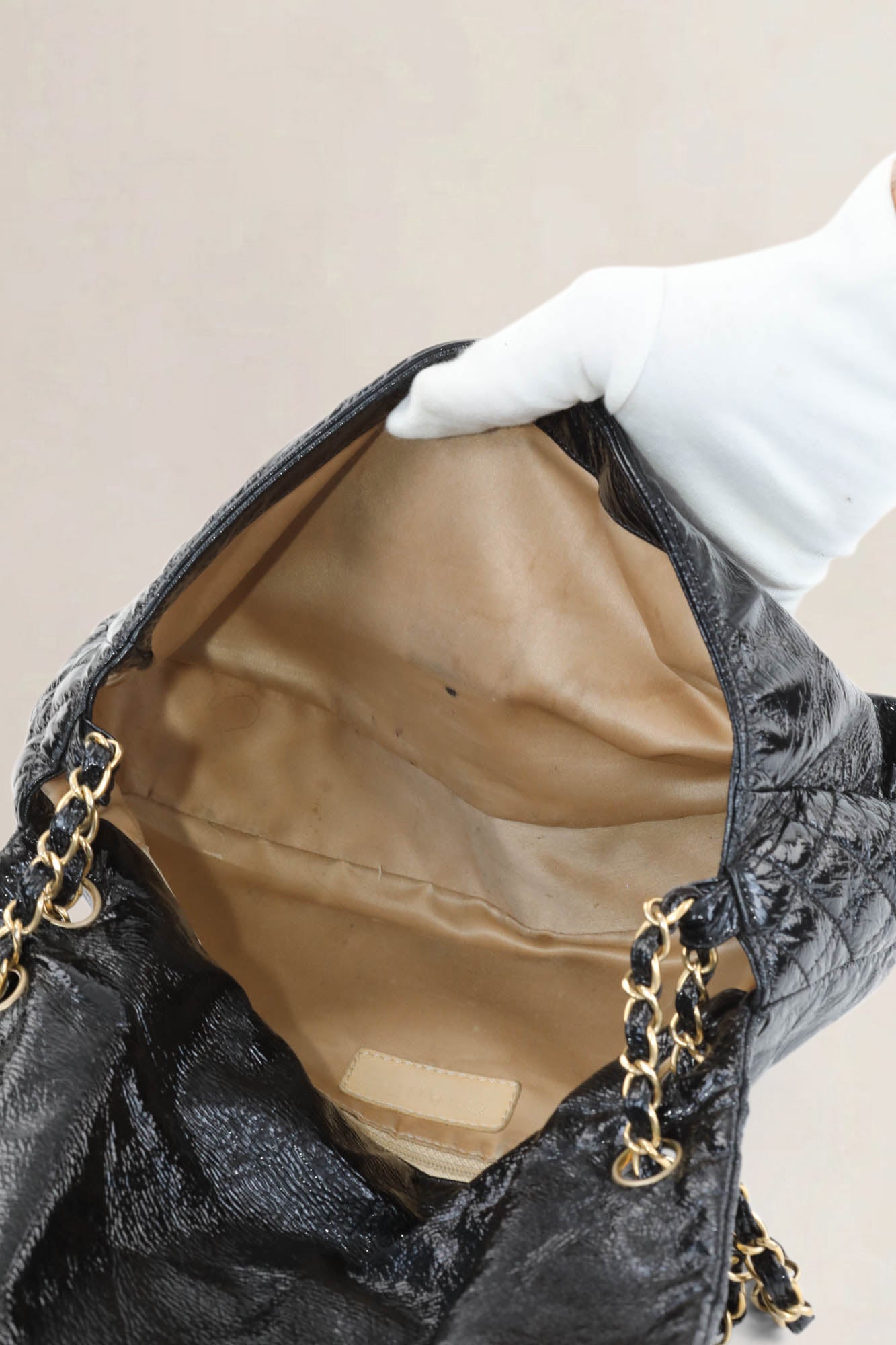 Chanel Black Rock And Chain Classic Shoulder Bag