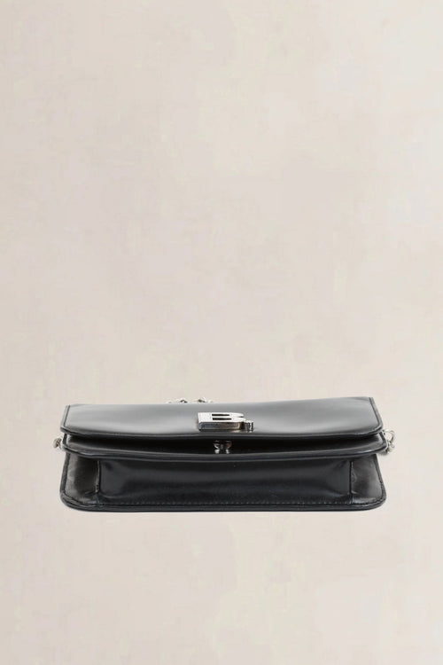 Black B-Wallet On Chain Crossbody Bag