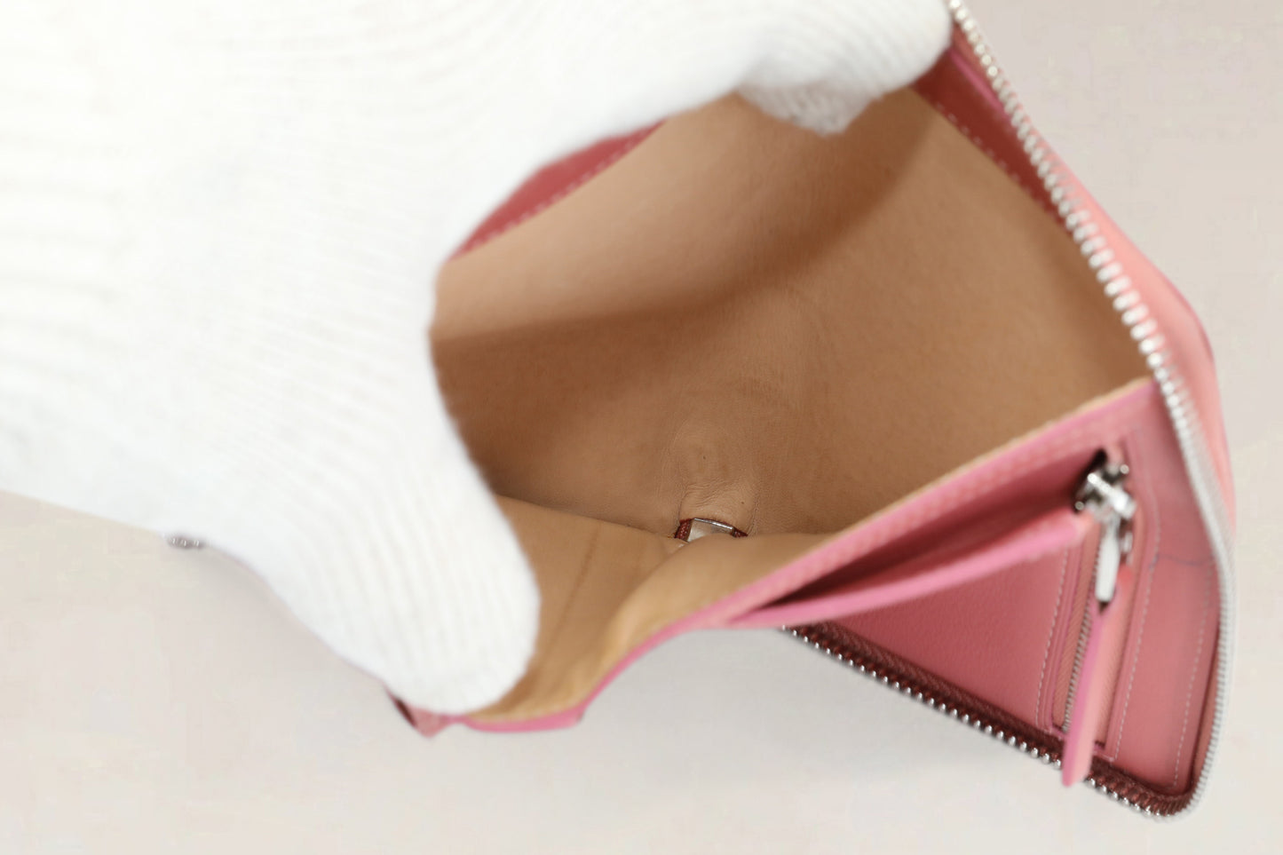 Delvaux Roze Portemonnee