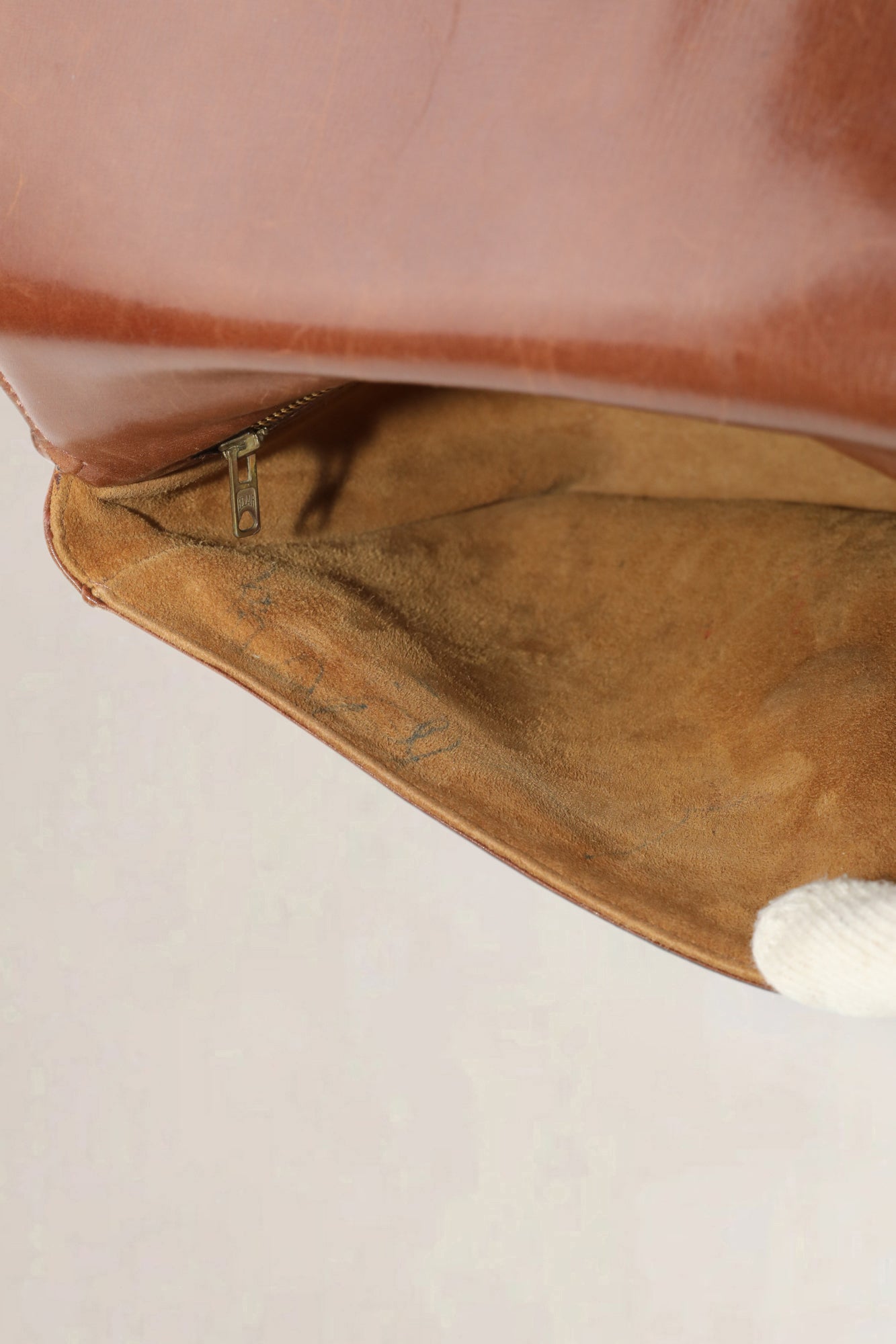 Delvaux Bruine Poirier Crossbody Tas