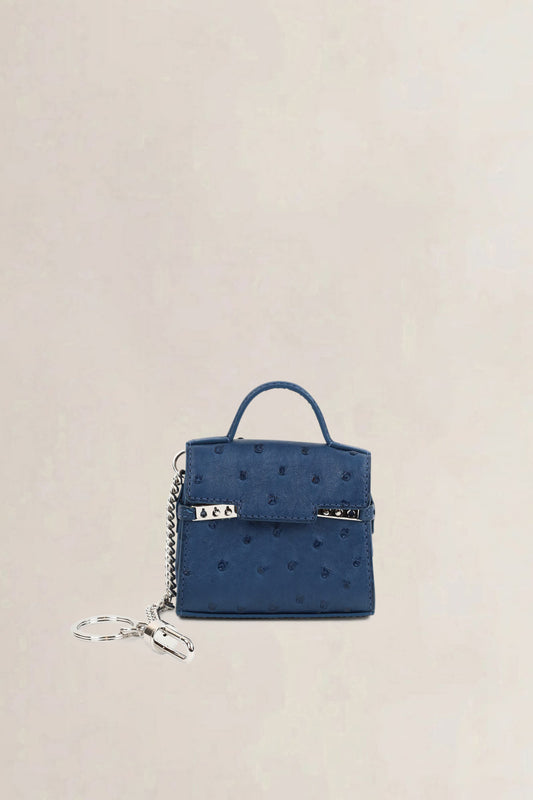 Tempête Blue Ostrich Charm