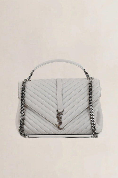 Grey College Large Shoulder Bag