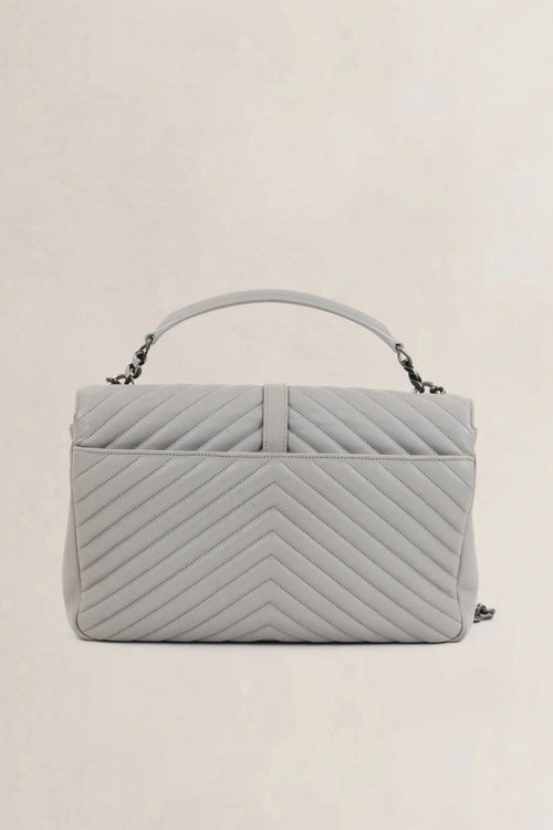 Grey College Large Shoulder Bag
