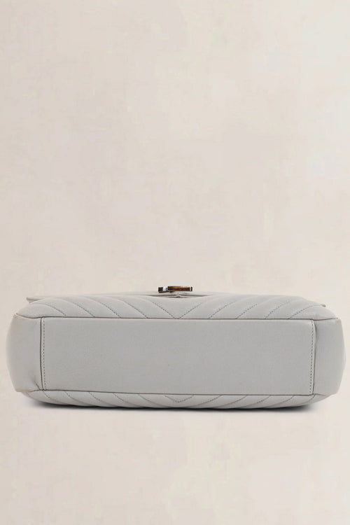 Grey College Large Shoulder Bag