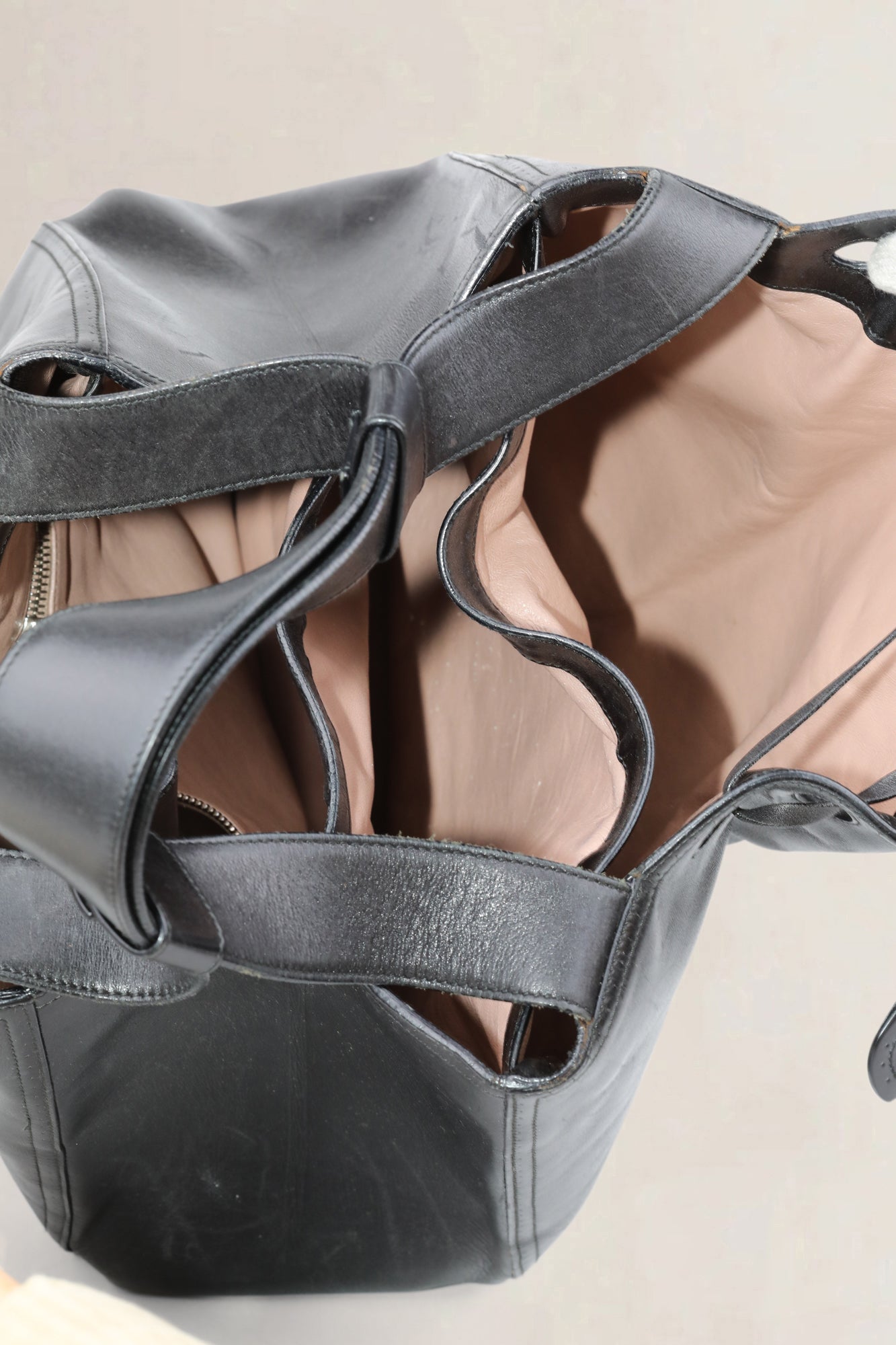 Black Leather Shoulder Bag