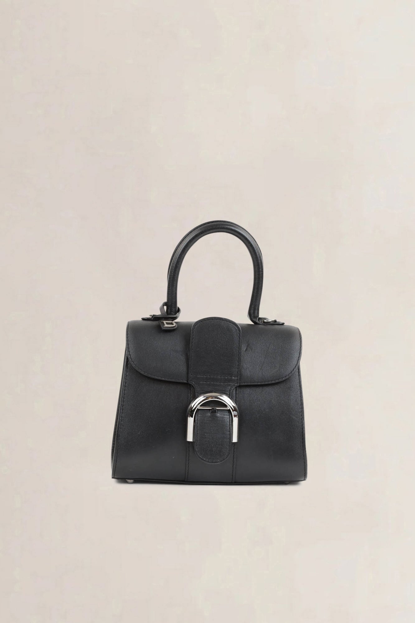 Brillant Black Mini Top Handle Bag
