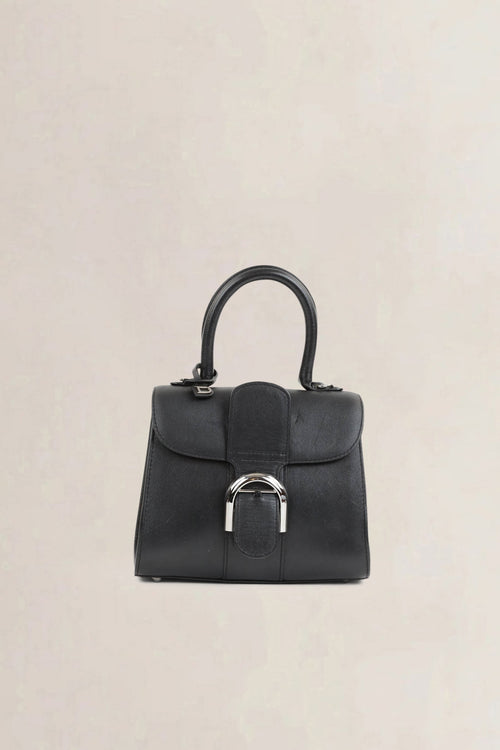 Brillant Black Mini Top Handle Bag