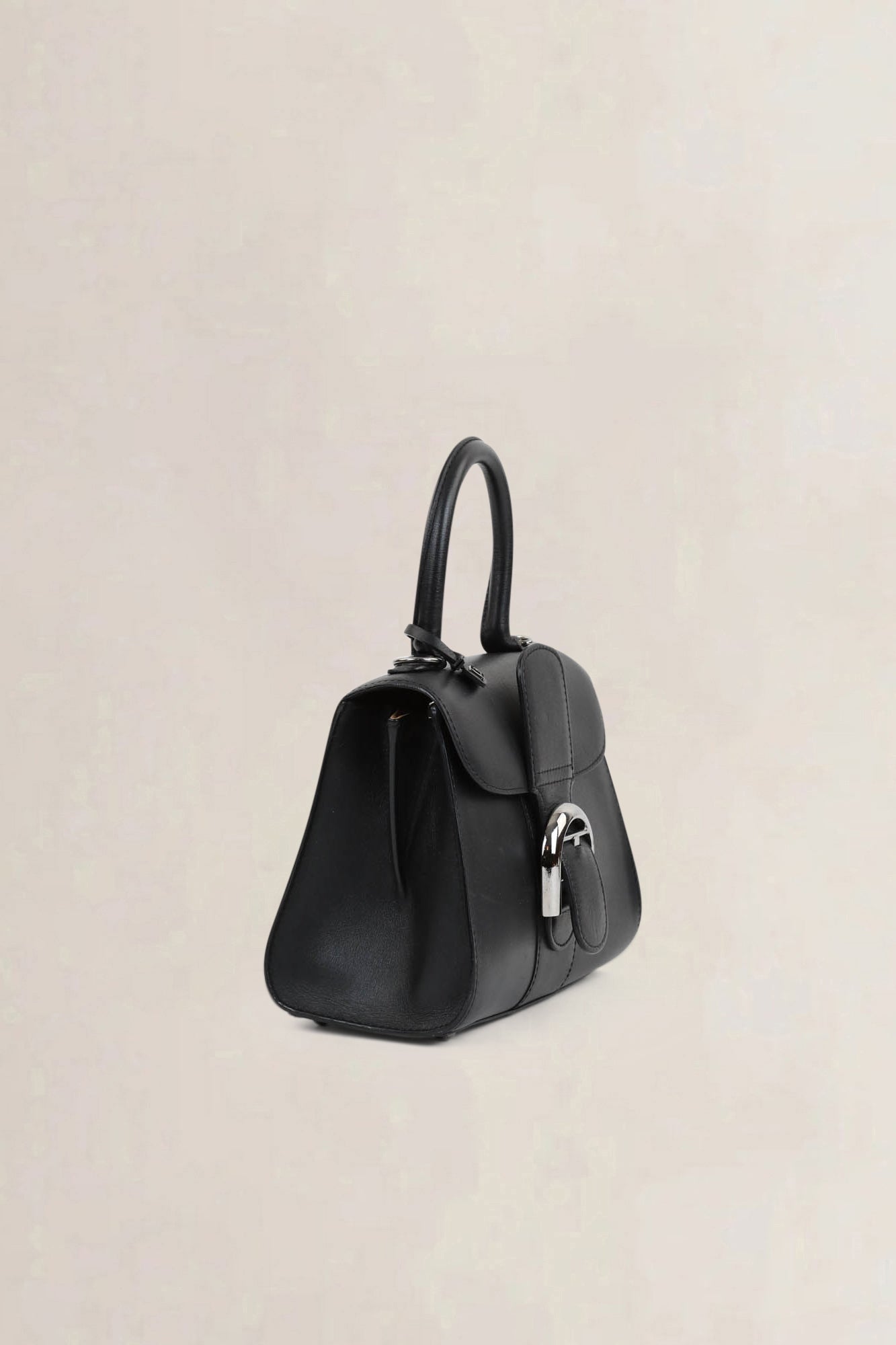 Brillant Black Mini Top Handle Bag