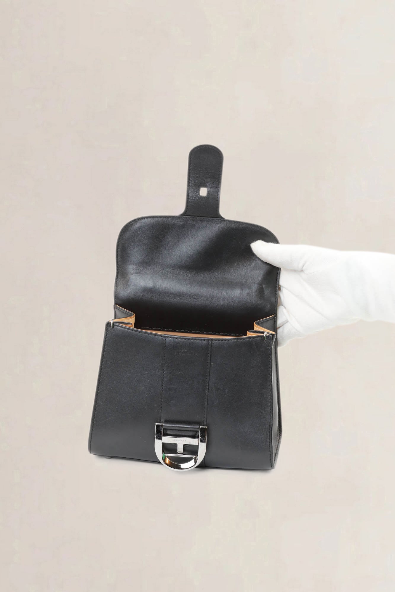 Brillant Black Mini Top Handle Bag