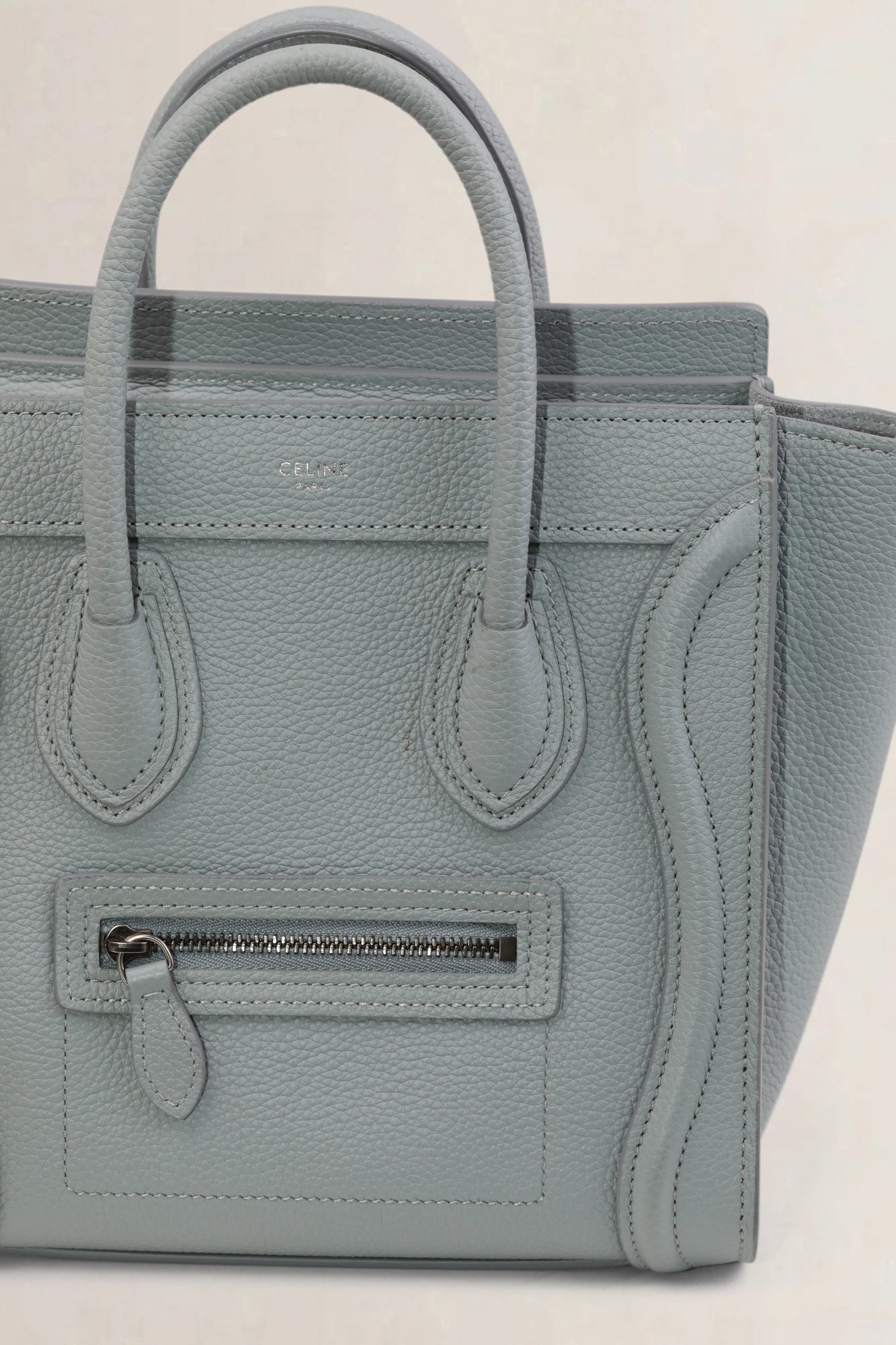 Light Grey Nano Luggage Crossbody Bag