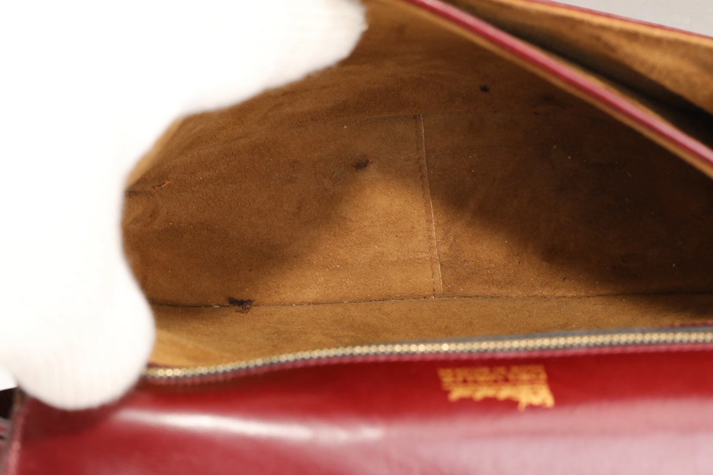 Vintage Burgundy Top Handle Bag