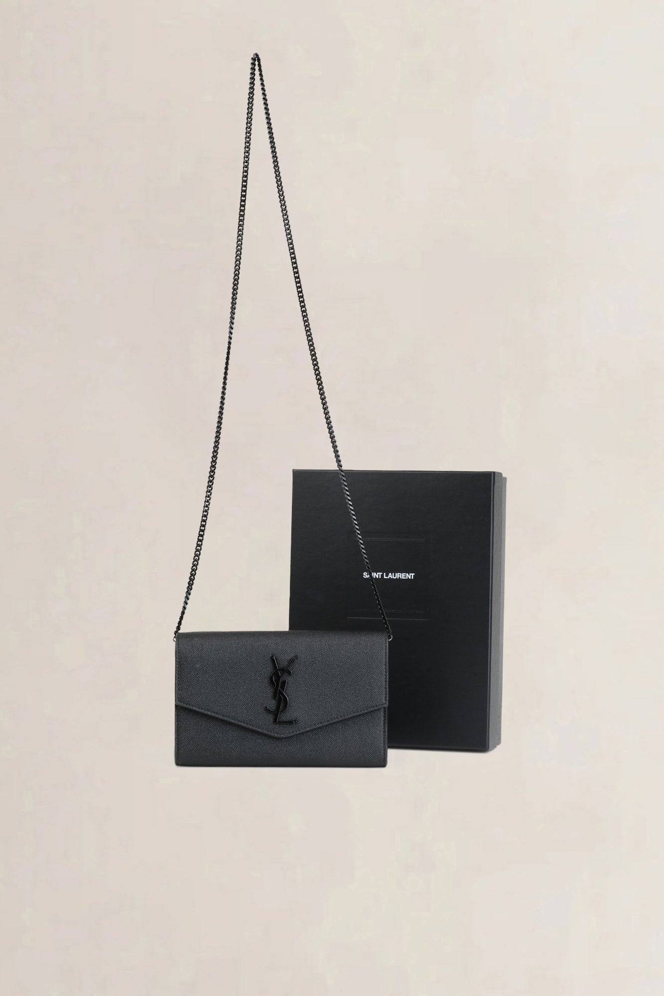 Black Uptown Chain Wallet