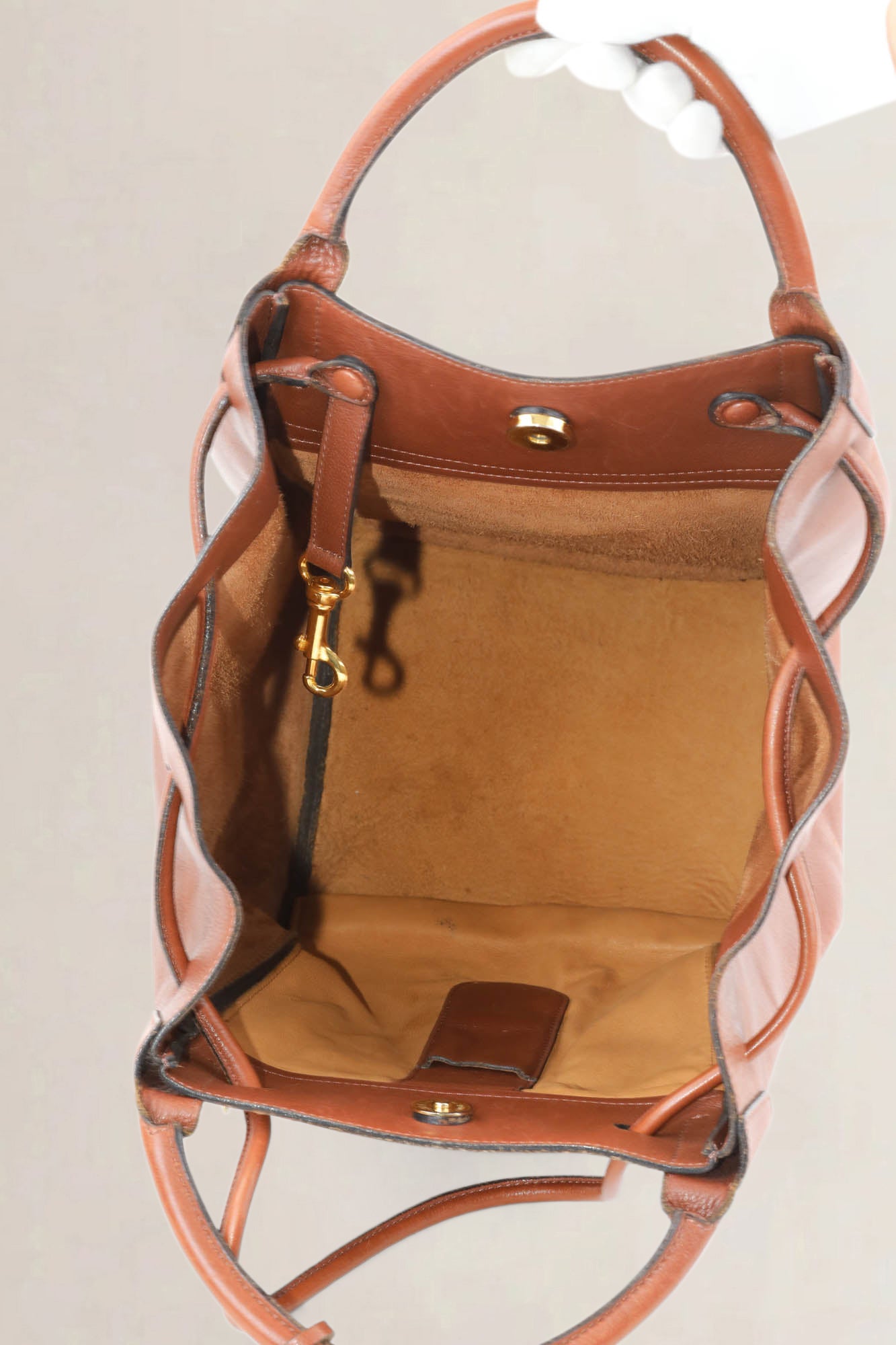 Delvaux Camel Corail Shoulder Bag