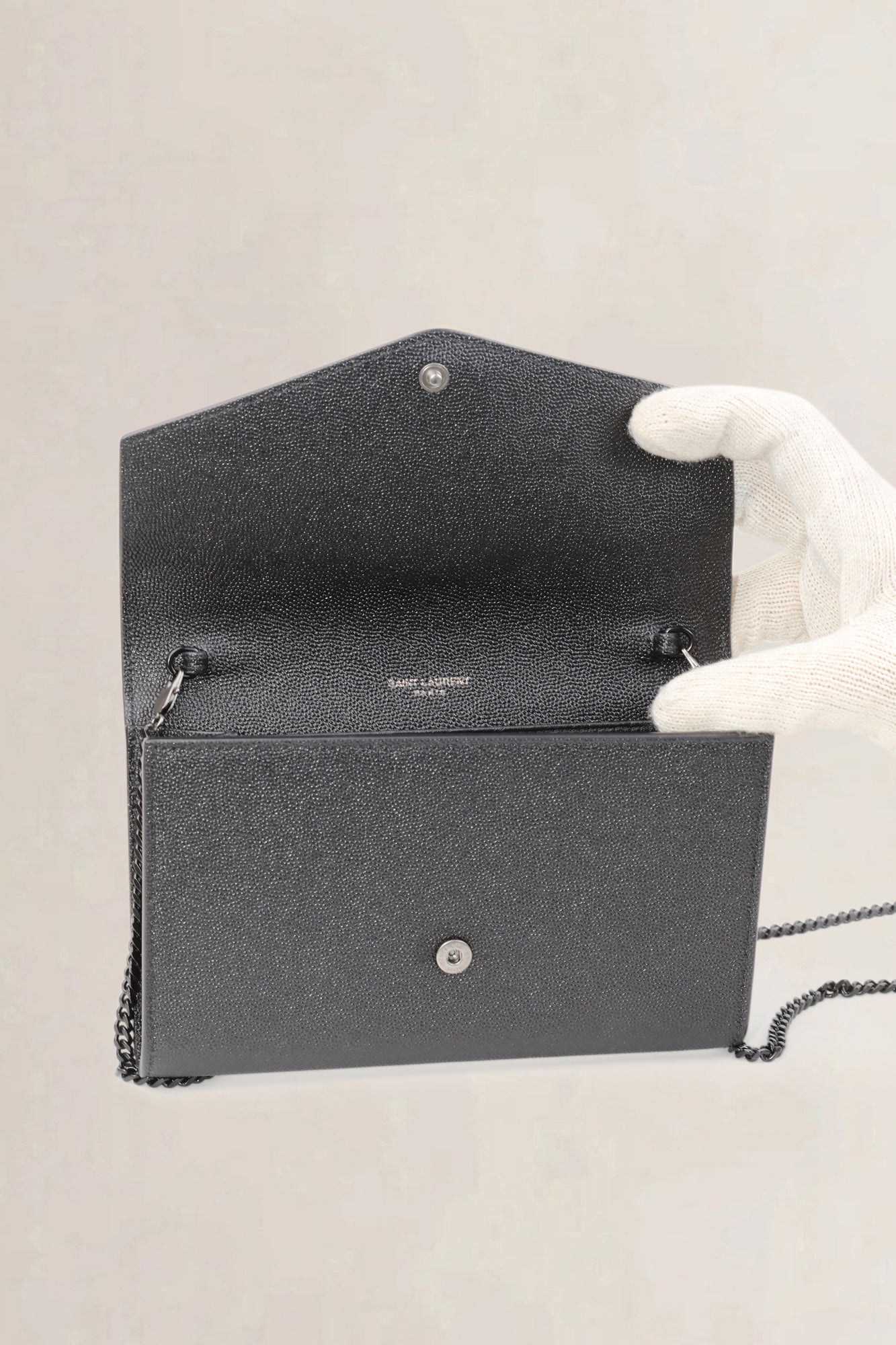 Black Uptown Chain Wallet