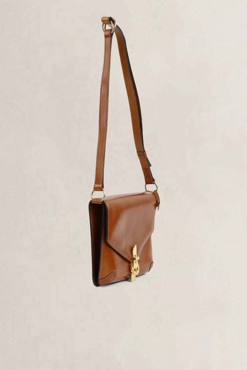 Delvaux Cognac Vintage Shoulder Bag
