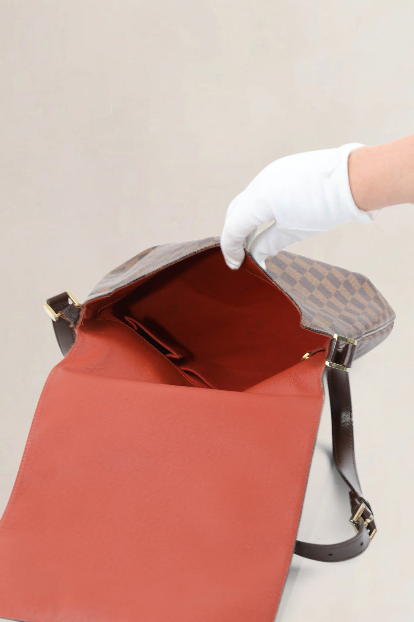 Louis Vuitton Musette Damier Ebene GM Crossbody Bag