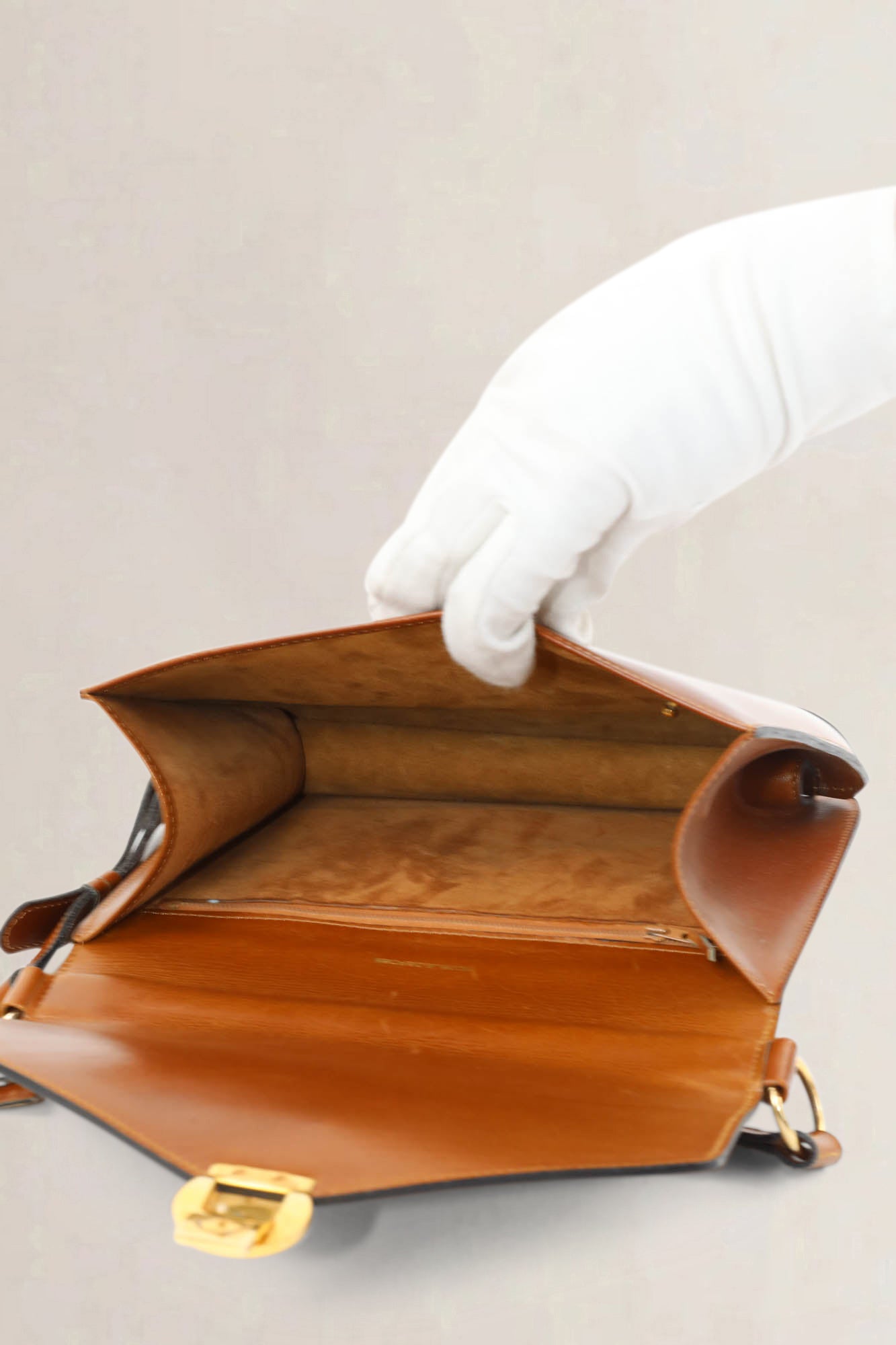 Delvaux Cognac Vintage Shoulder Bag