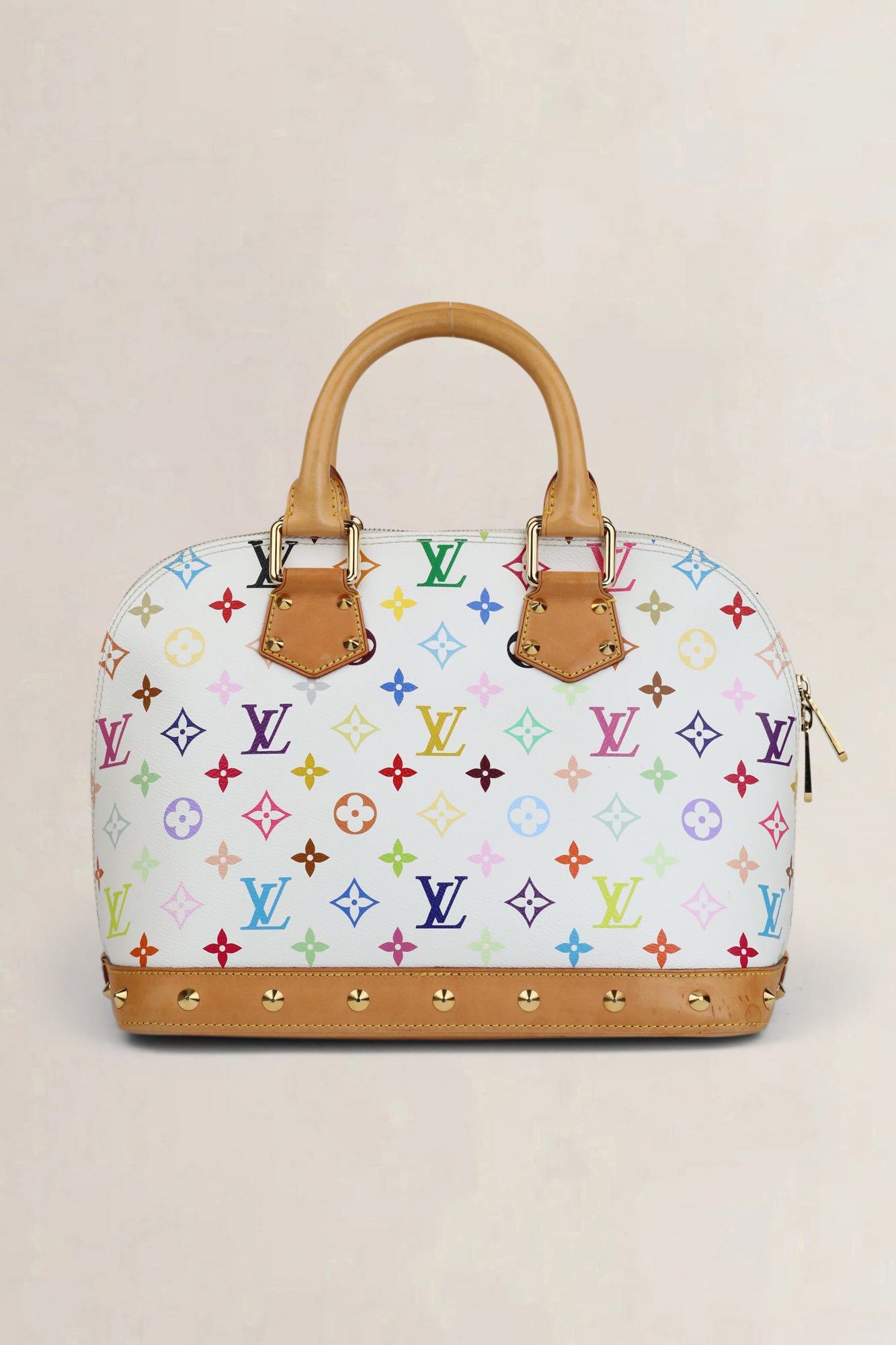 Louis Vuitton Witte Monogram Multicolore Alma PM Handtas