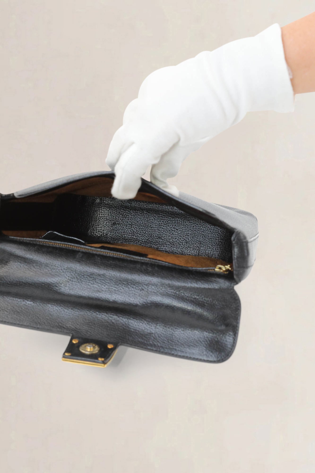 Delvaux Blue Top Handle Bag