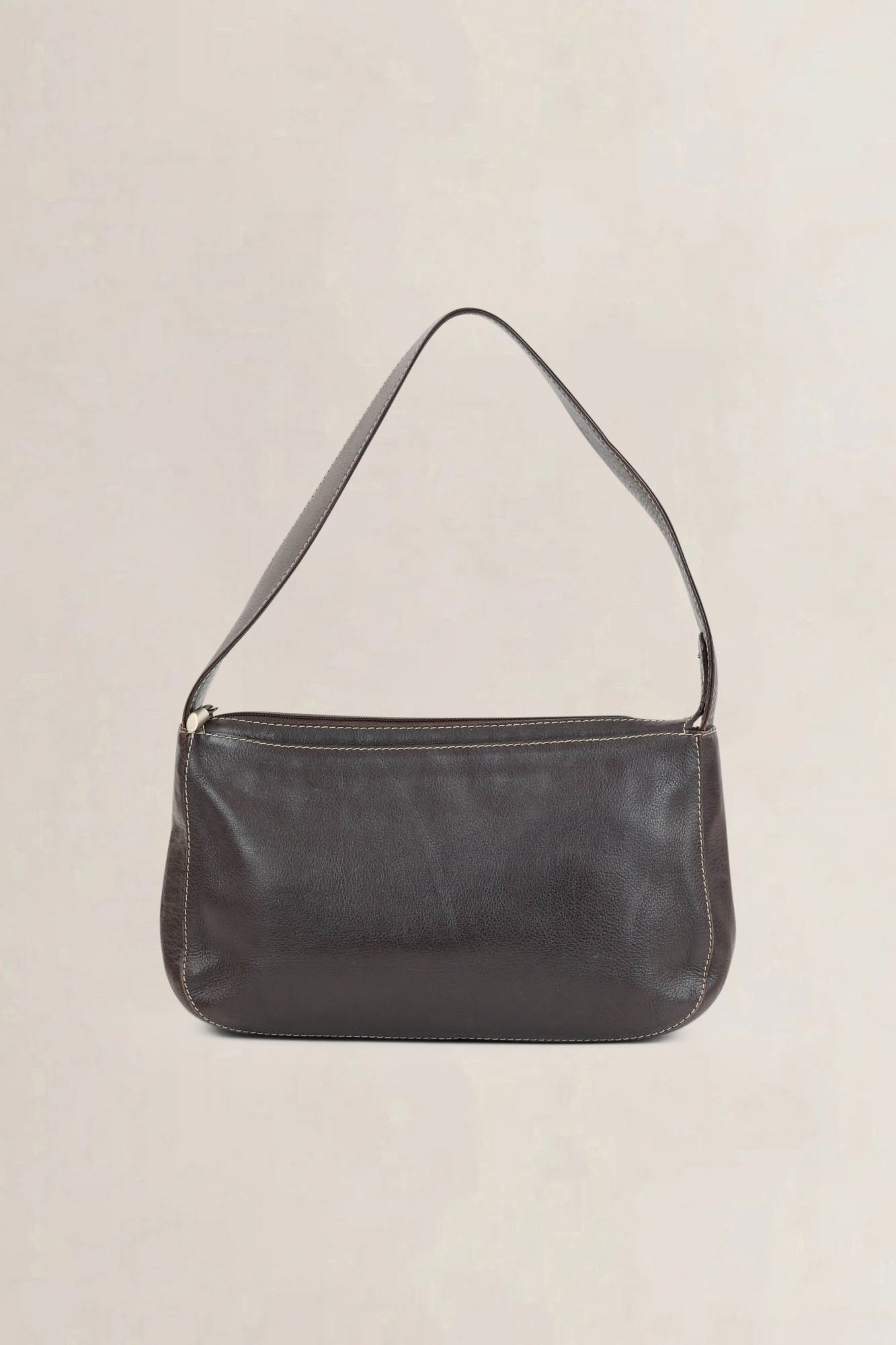 Paule Ka Brown Leather Shoulder Bag
