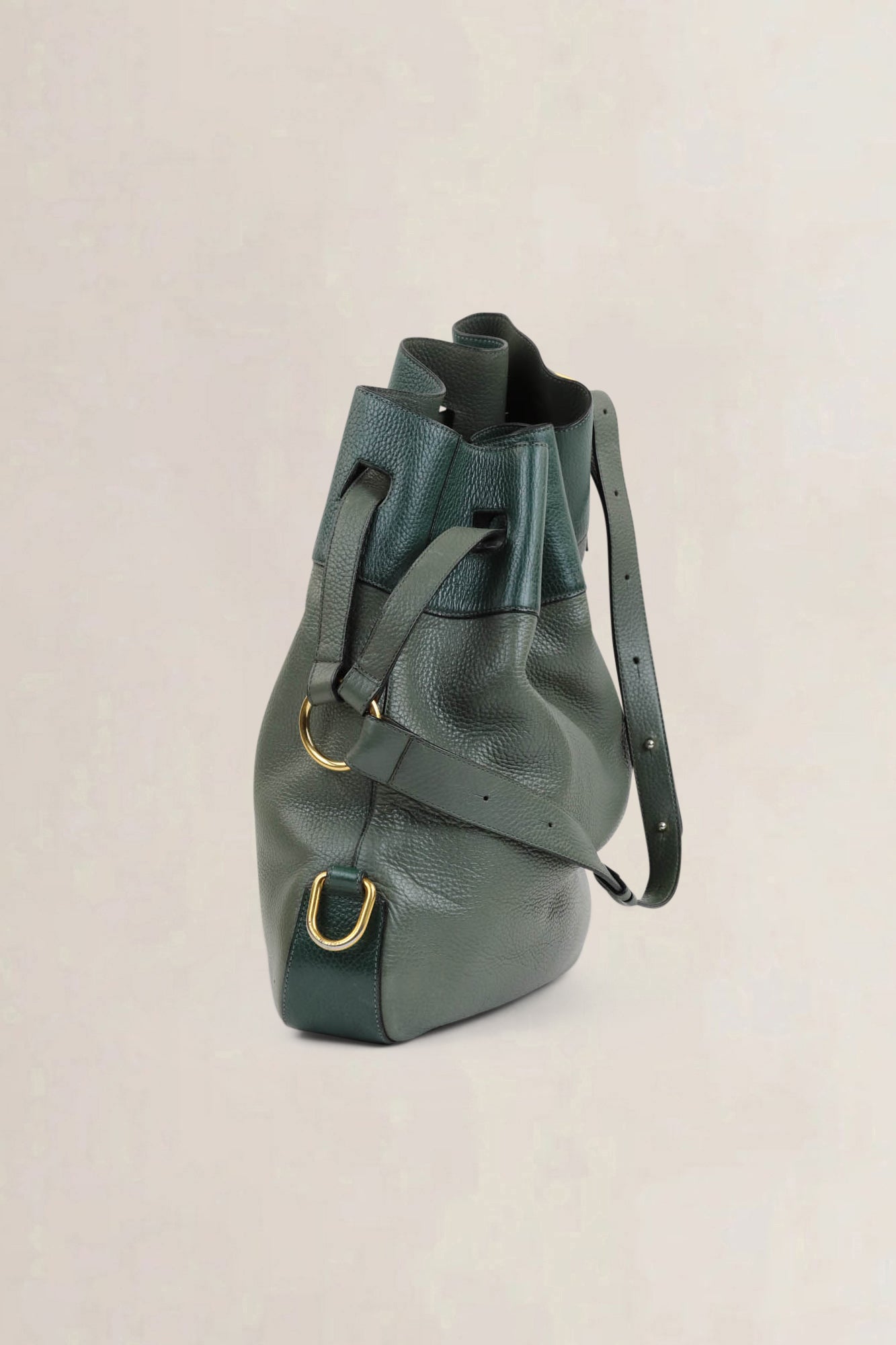 Delvaux Green/Khaki Cattogan Trotteur Shoulder Bag