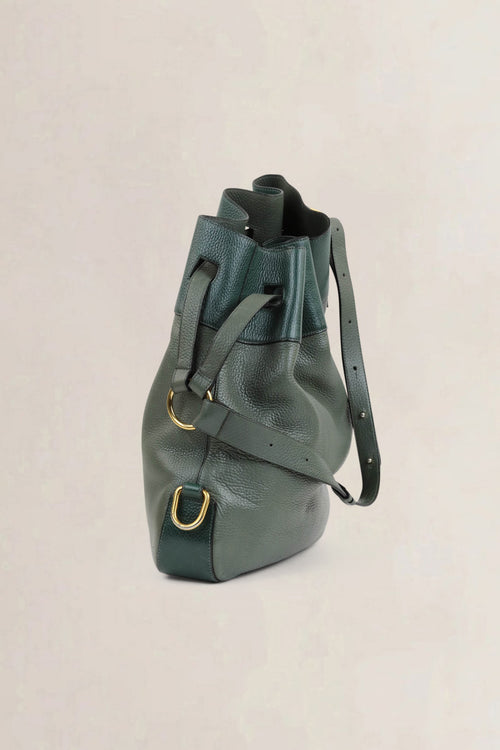 Delvaux Green/Khaki Cattogan Trotteur Shoulder Bag