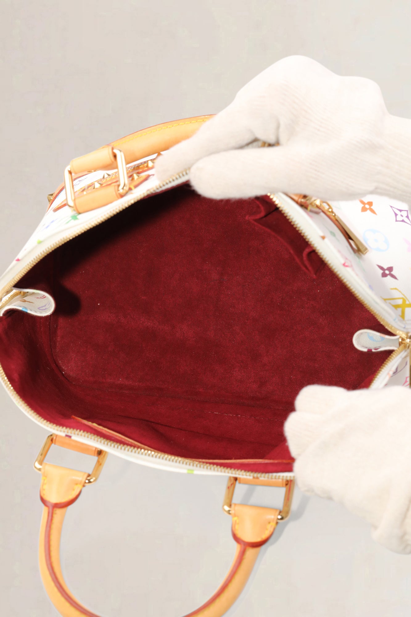 Louis Vuitton Witte Monogram Multicolore Alma PM Handtas