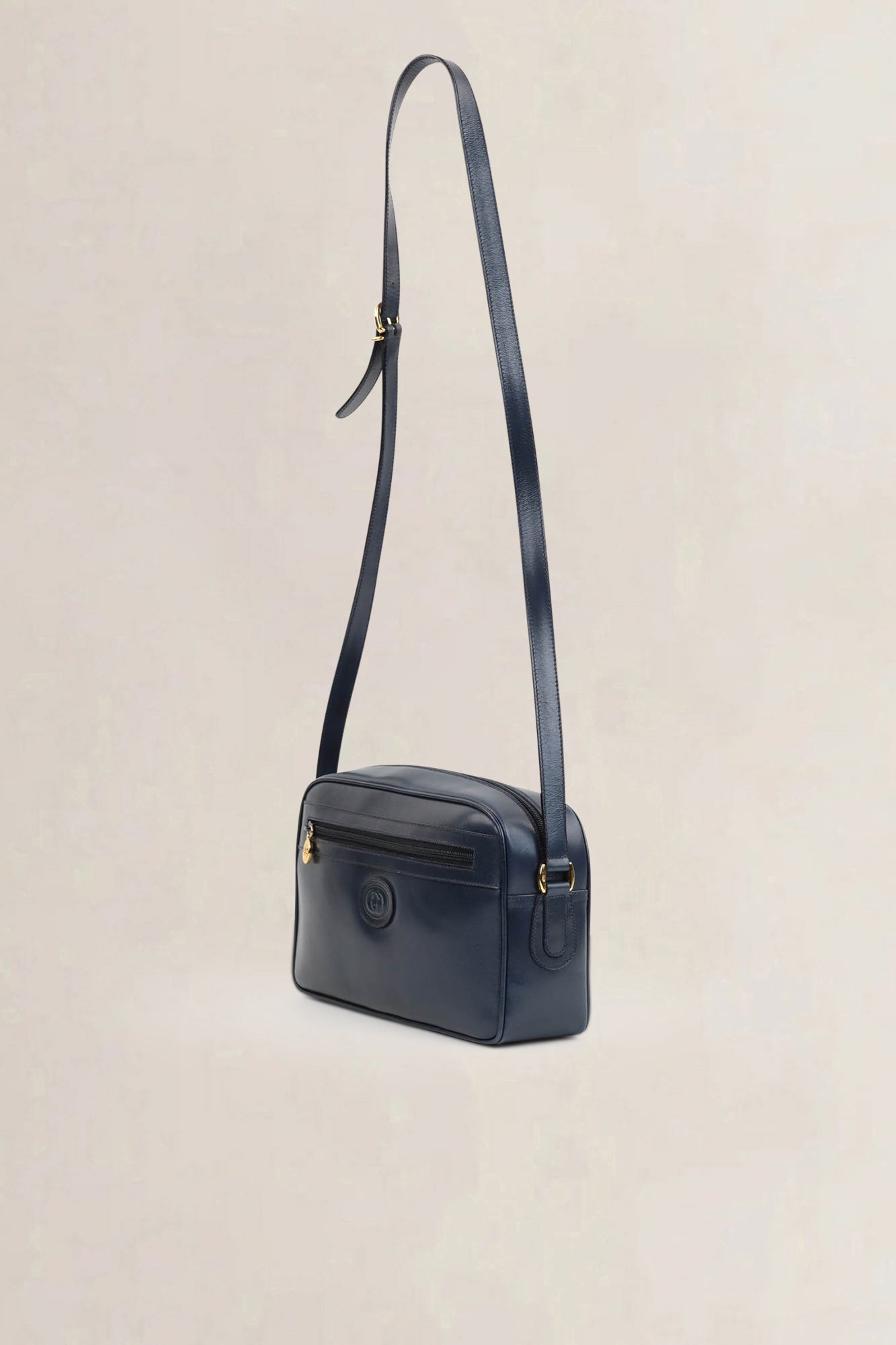 Gucci Blue Leather Crossbody Bag