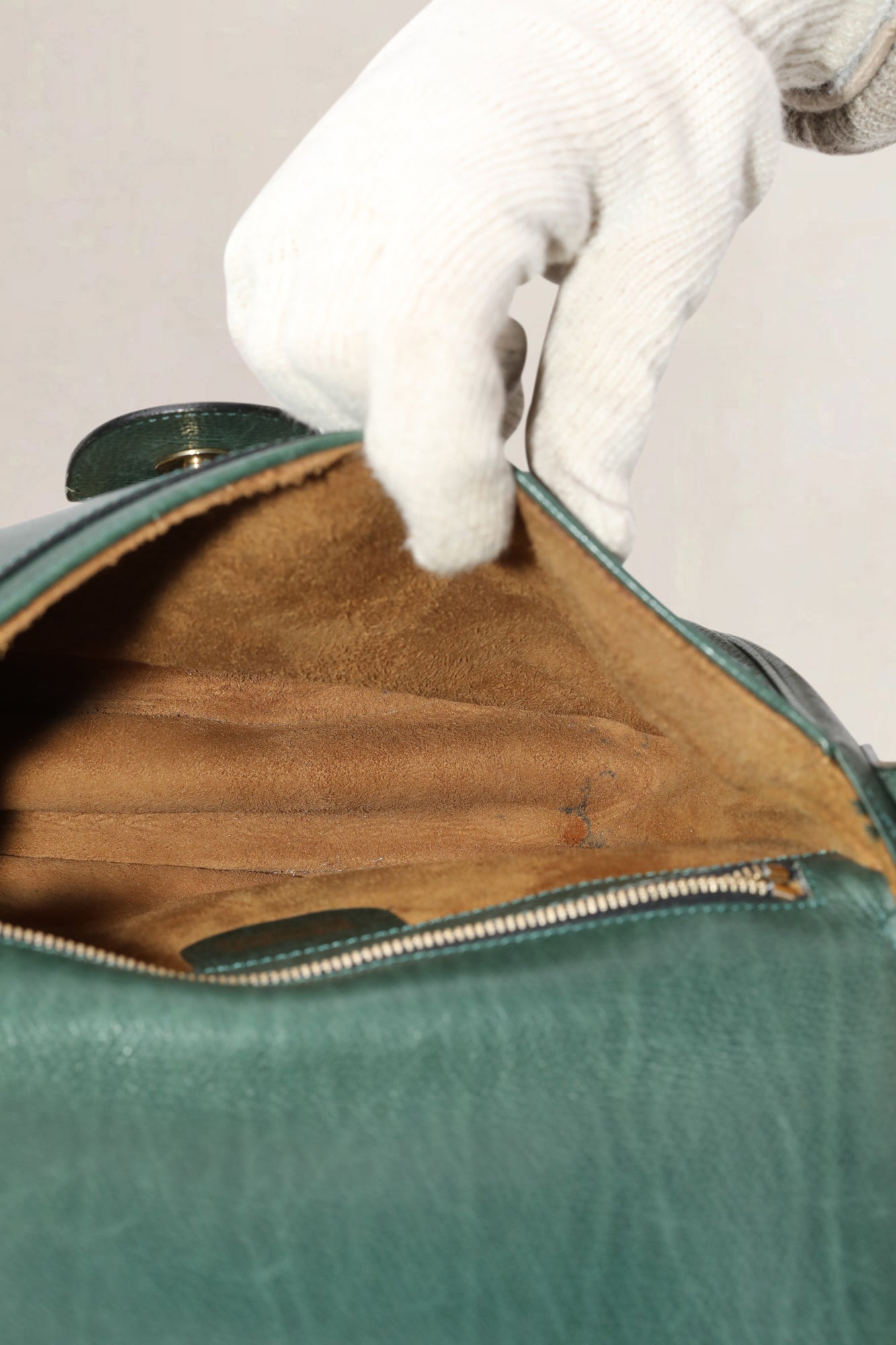 Delvaux Groene Leren Crossbody Tas