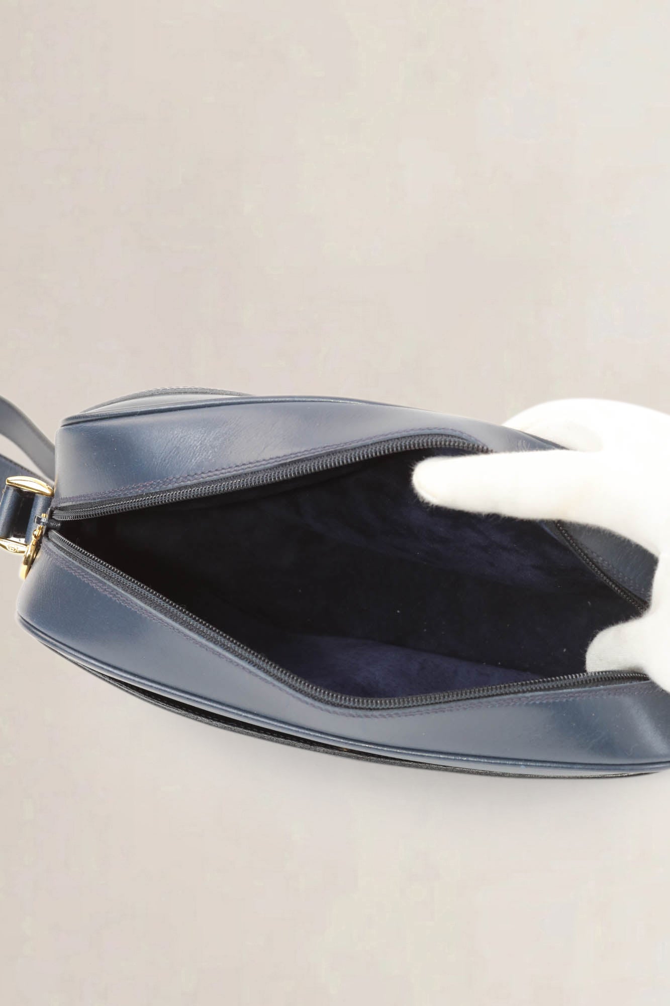 Gucci Blue Leather Crossbody Bag