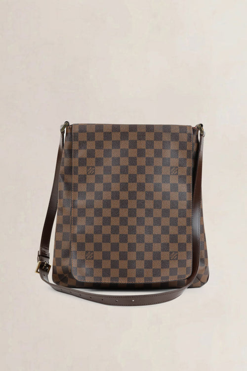 Louis Vuitton Musette GM Damier Ebene Crossbody Bag