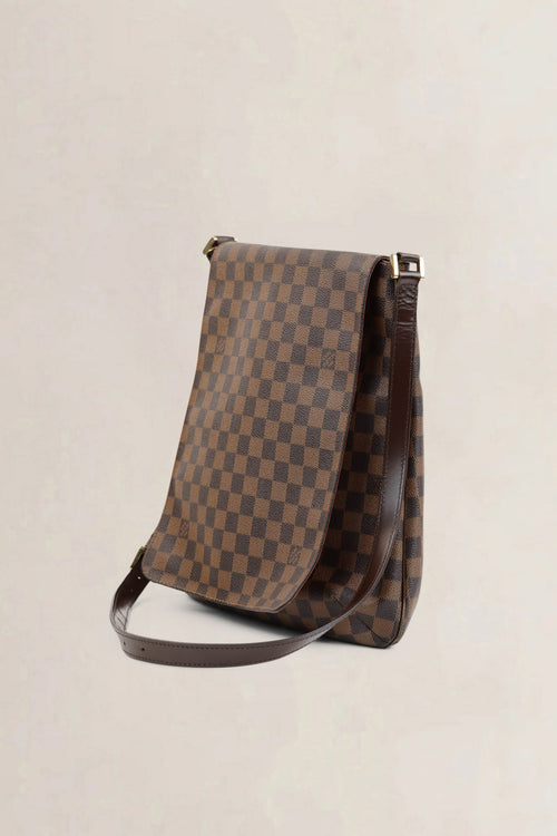 Louis Vuitton Musette GM Damier Ebene Crossbody Bag