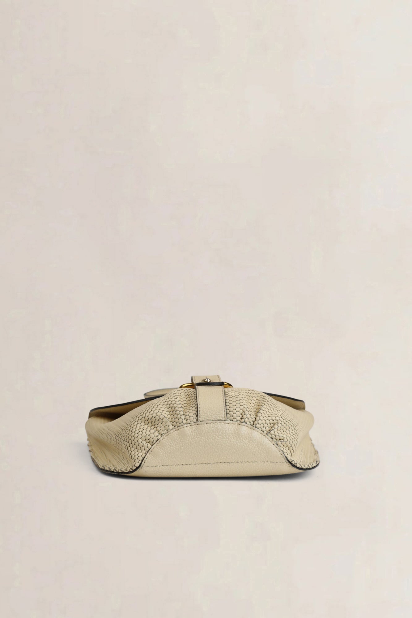 Sac bandoulière en toile de cuir Delvaux White Listrac PM