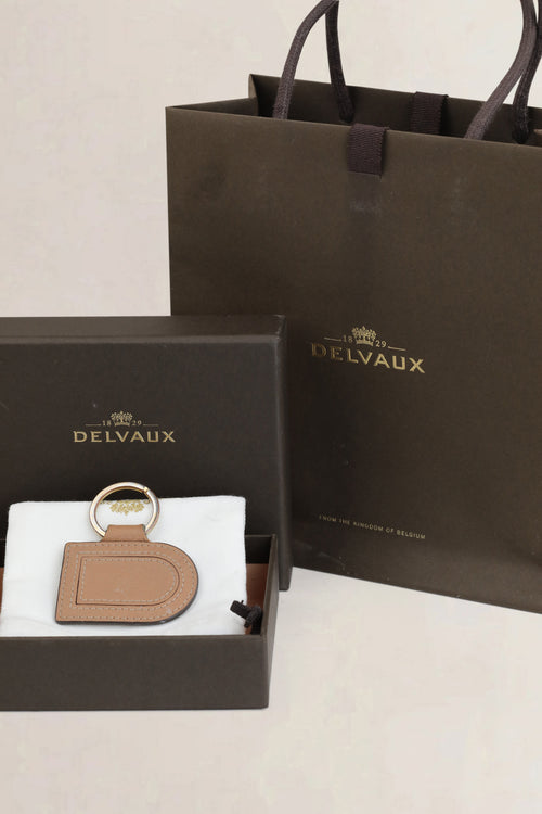 Delvaux Vison Pin D Key-Ring Taurillon Soft