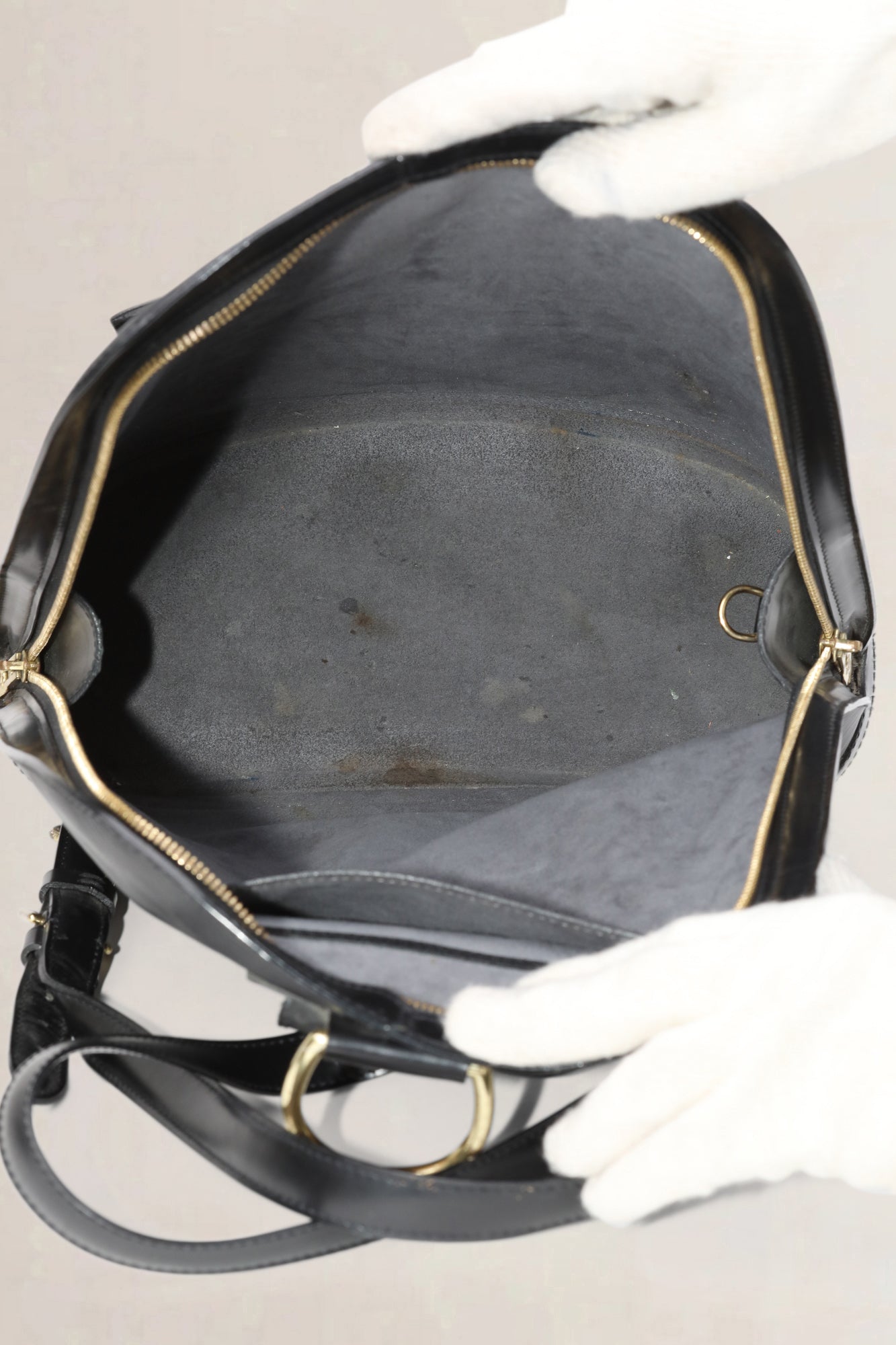 Louis Vuitton Zwarte Epi Leren Gobelins Rugzak