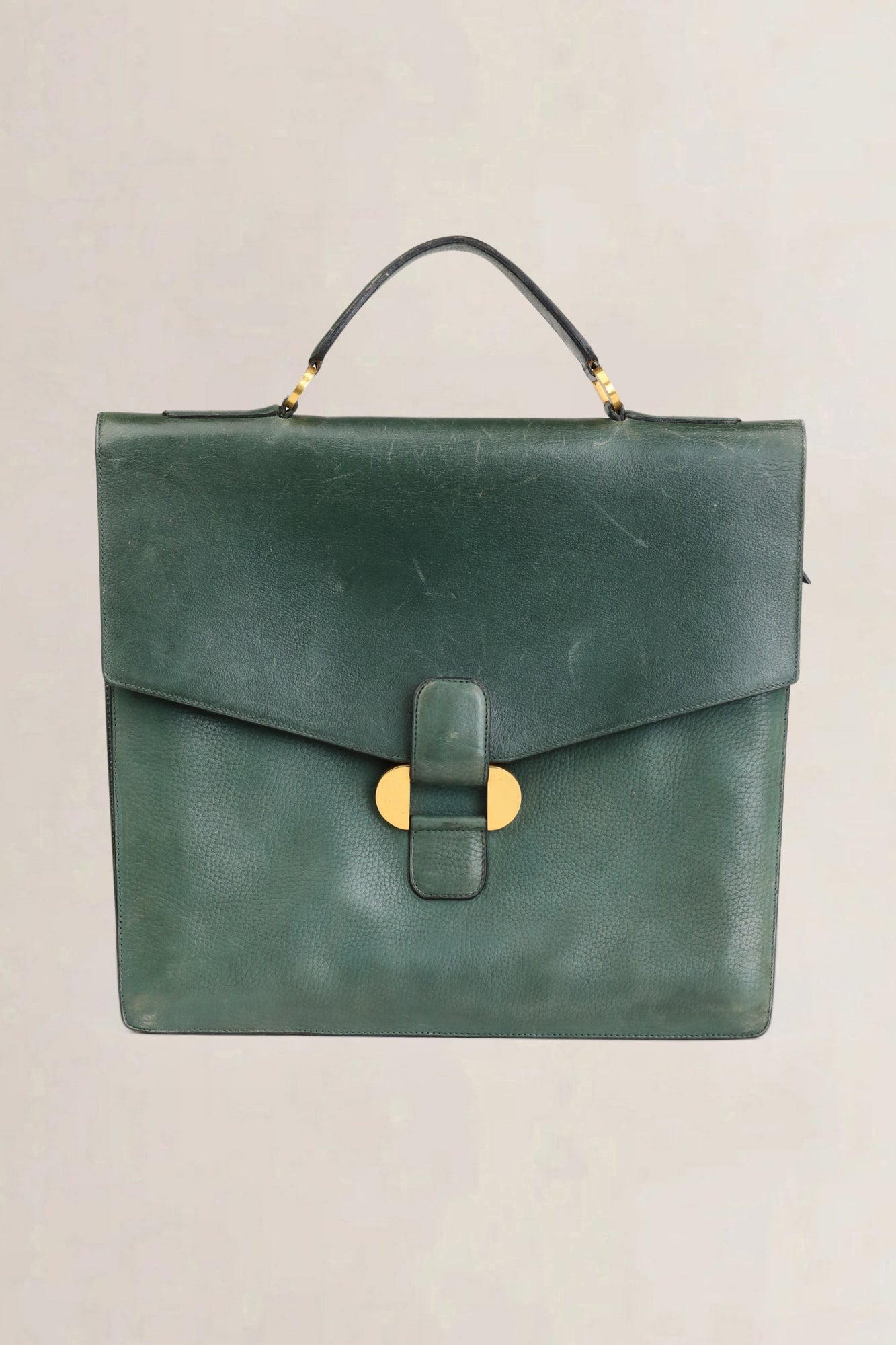 Green Leather Briefcase