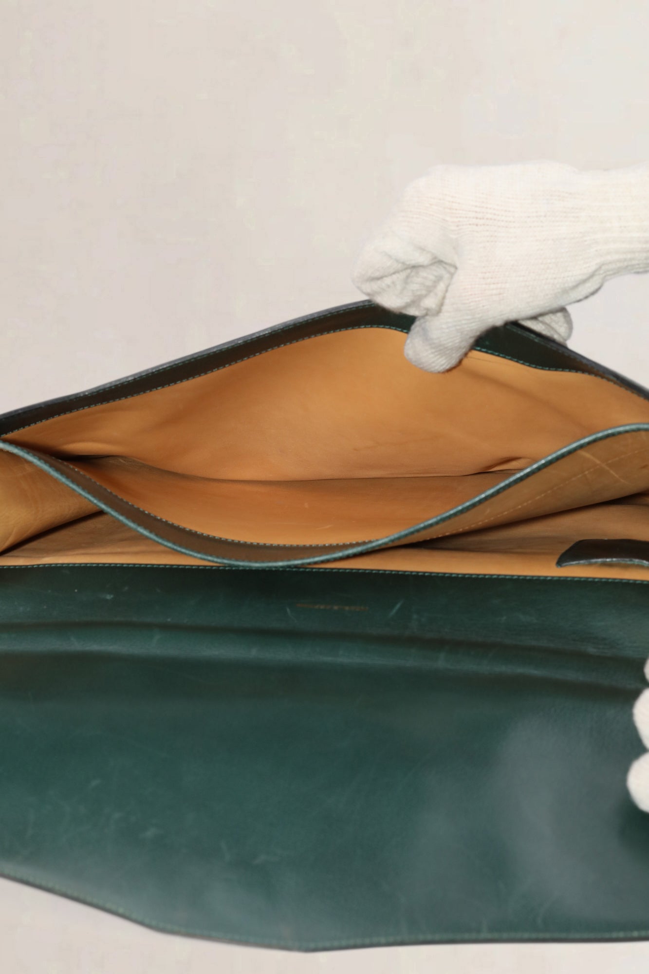 Green Leather Briefcase