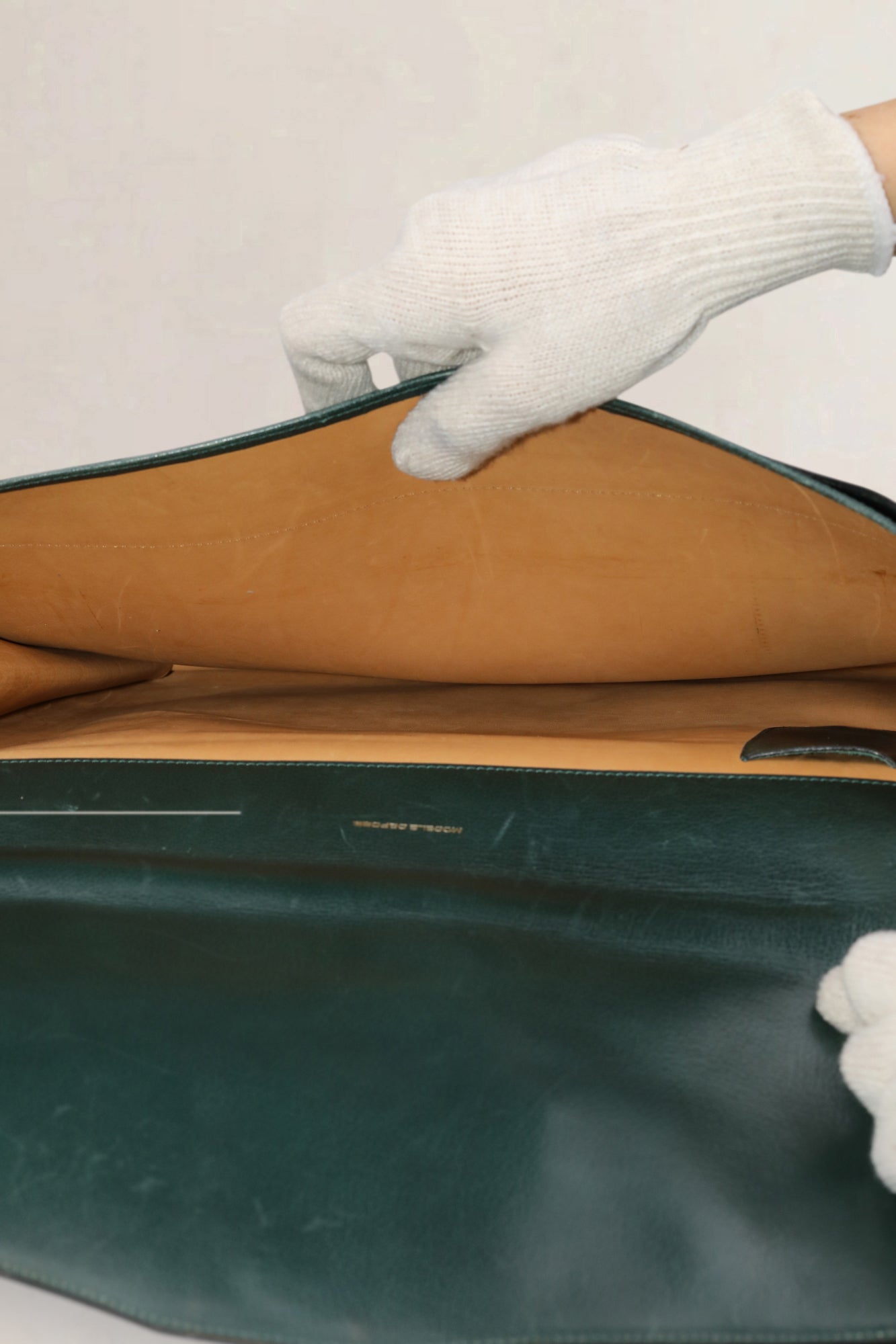 Green Leather Briefcase