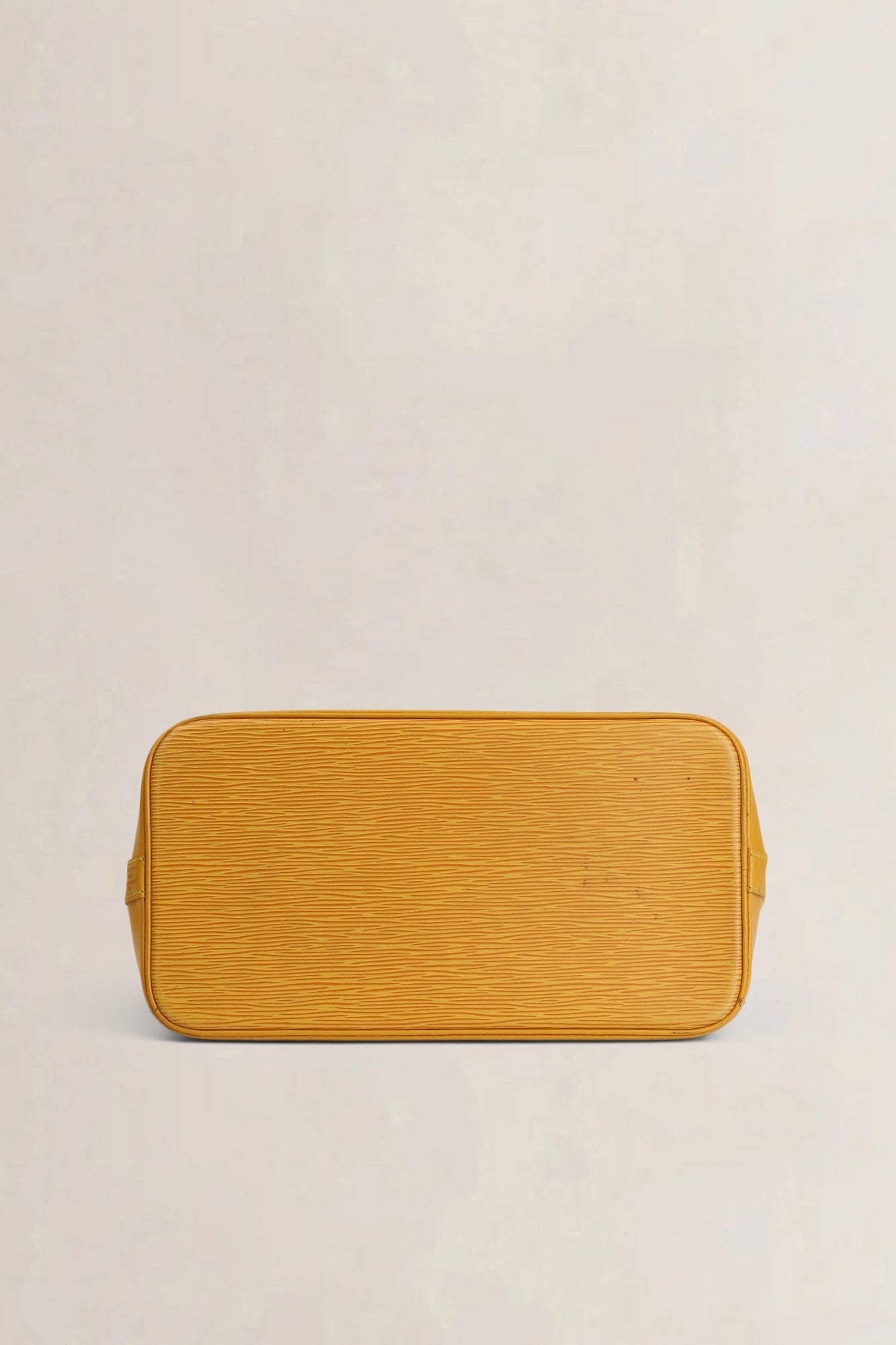 Yellow Alma Epi Leather Top Handle Bag