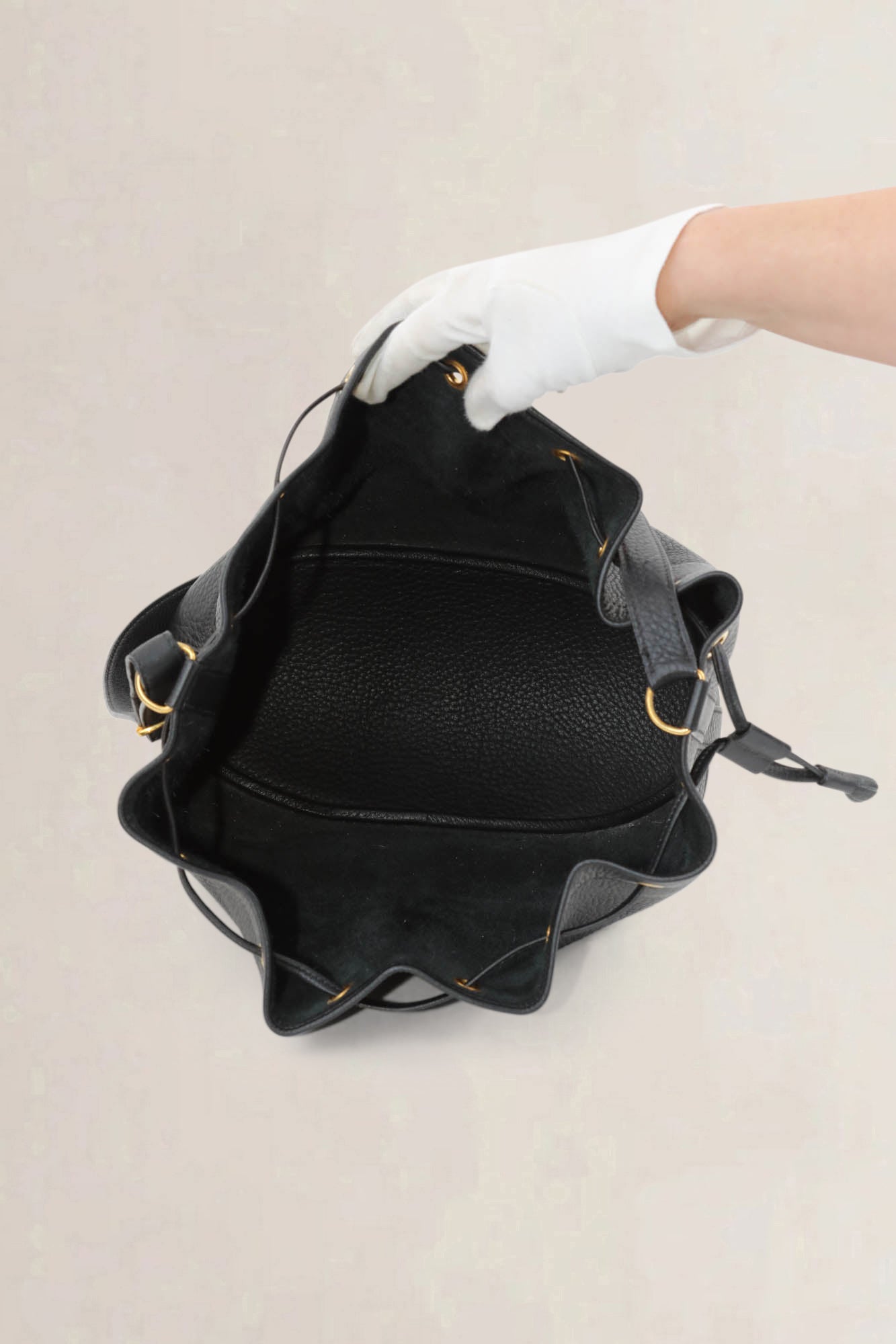 Hermès Blue GM Bucket Bag